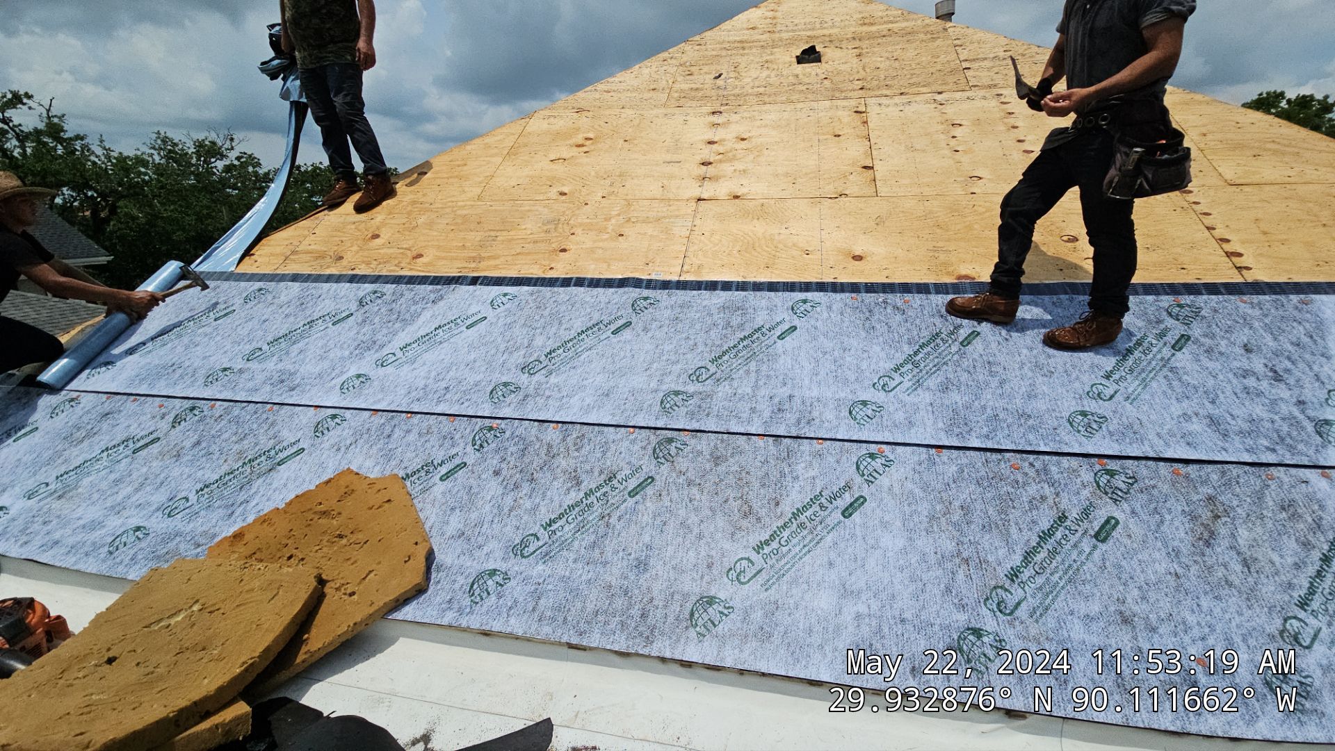 Project in New Orleans by Robertson Roofing & Siding Inc