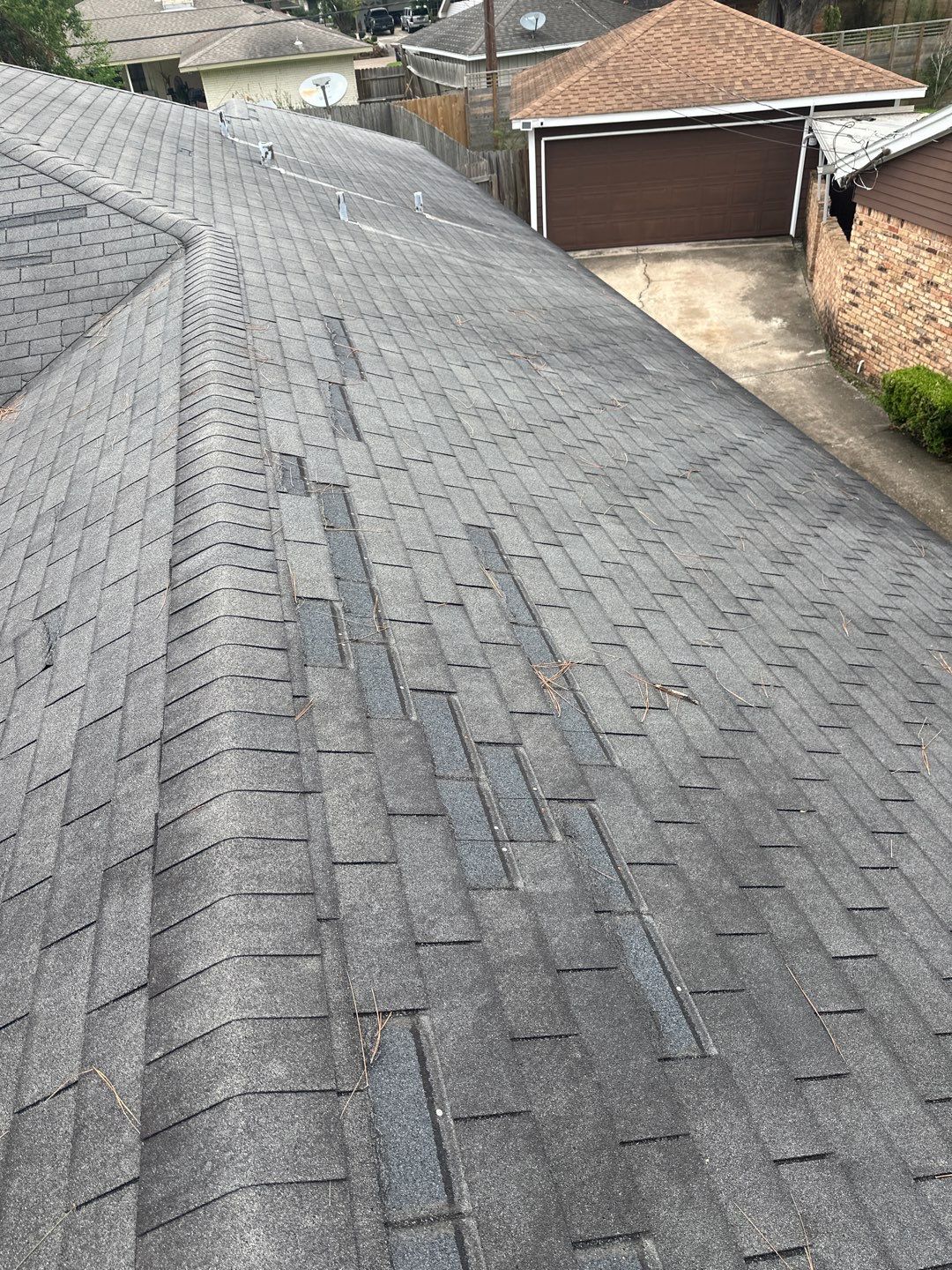 Hail Damage using Owen's Corning Duration (Lifetime) Shingles by Roof Repair Company