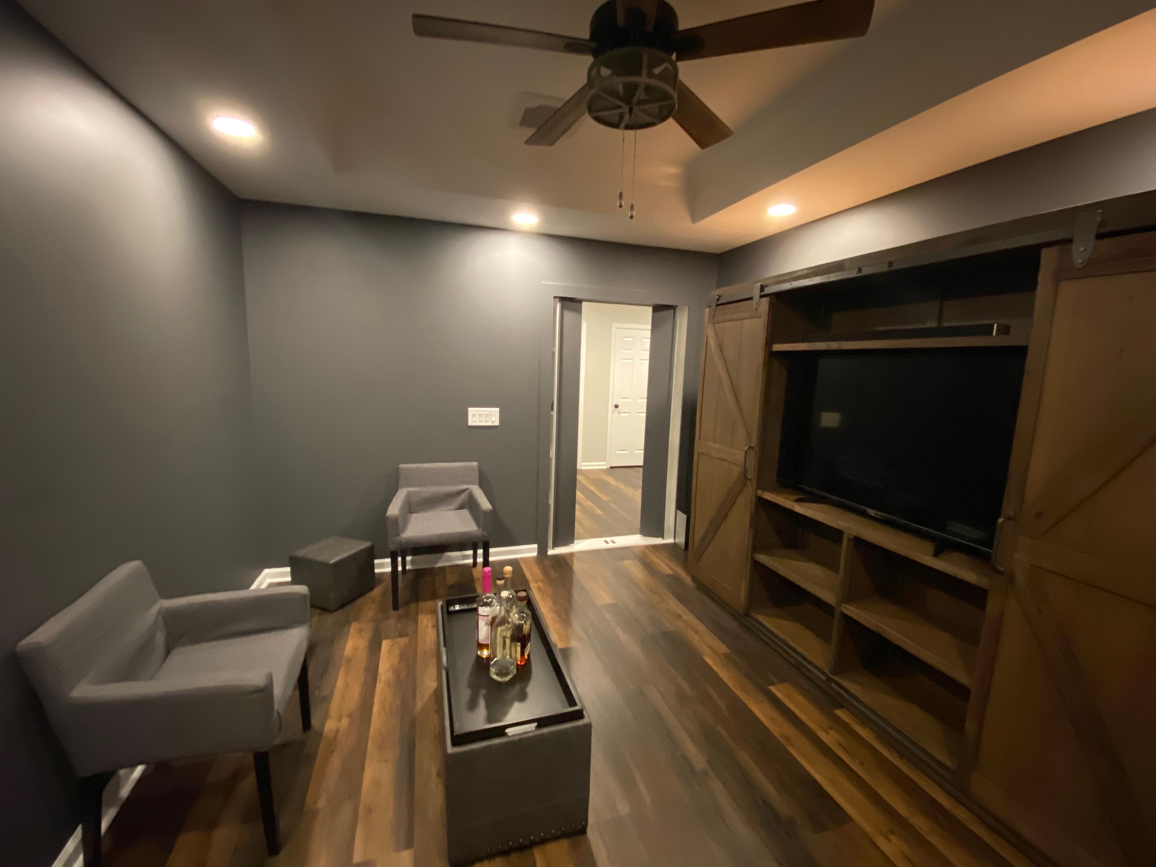 Complete Basement Remodeling and Custom Living Suite in Smyrna by Swift Home Renovations