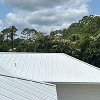 24ga 1" Nail-Strip Regal White  by Total Roofing System The Metal Roof Experts