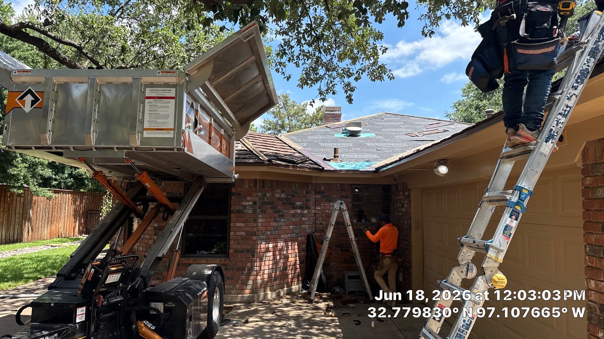 Decra Shake XD Install and Full General Contracting project in one of Arlington's beautiful communities by First United Roofing & Construction