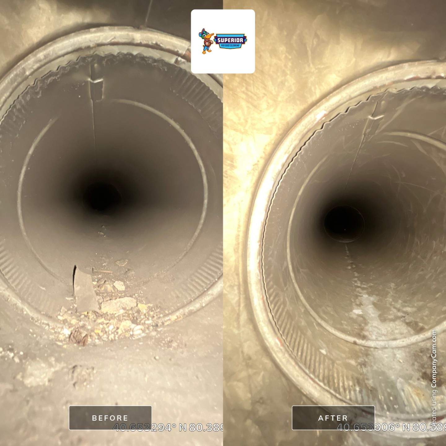 Air Duct Cleaning With a Vacuum Truck in Midland, PA by Superior Air Duct Cleaning