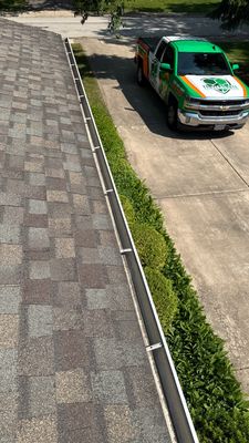 Turtle Shell gutter protection installation in Naperville, IL 60540, photograph 2