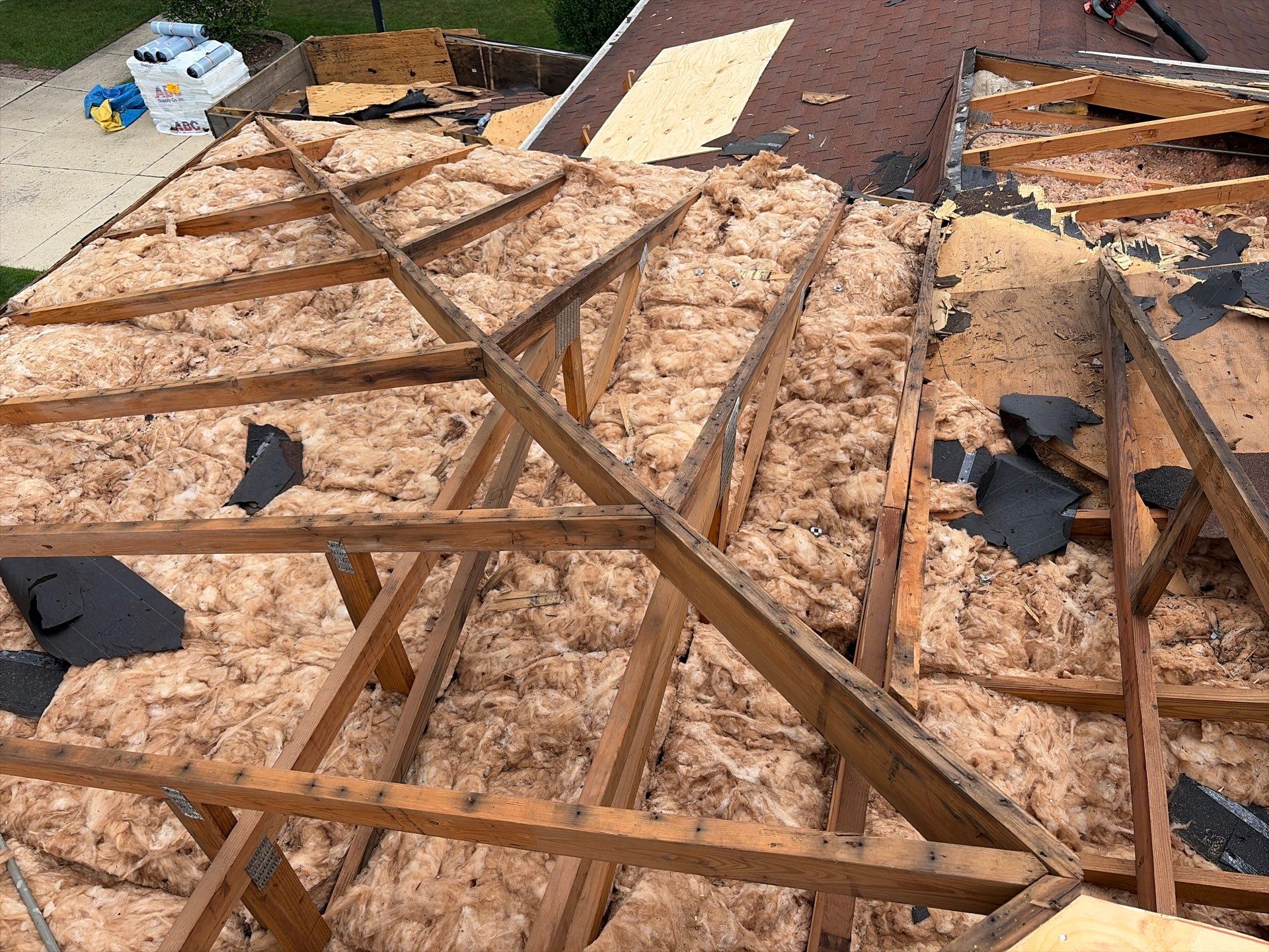 Full Residential Roof Replacement and Decking Repair in Wheaton by Pro Home Services Inc