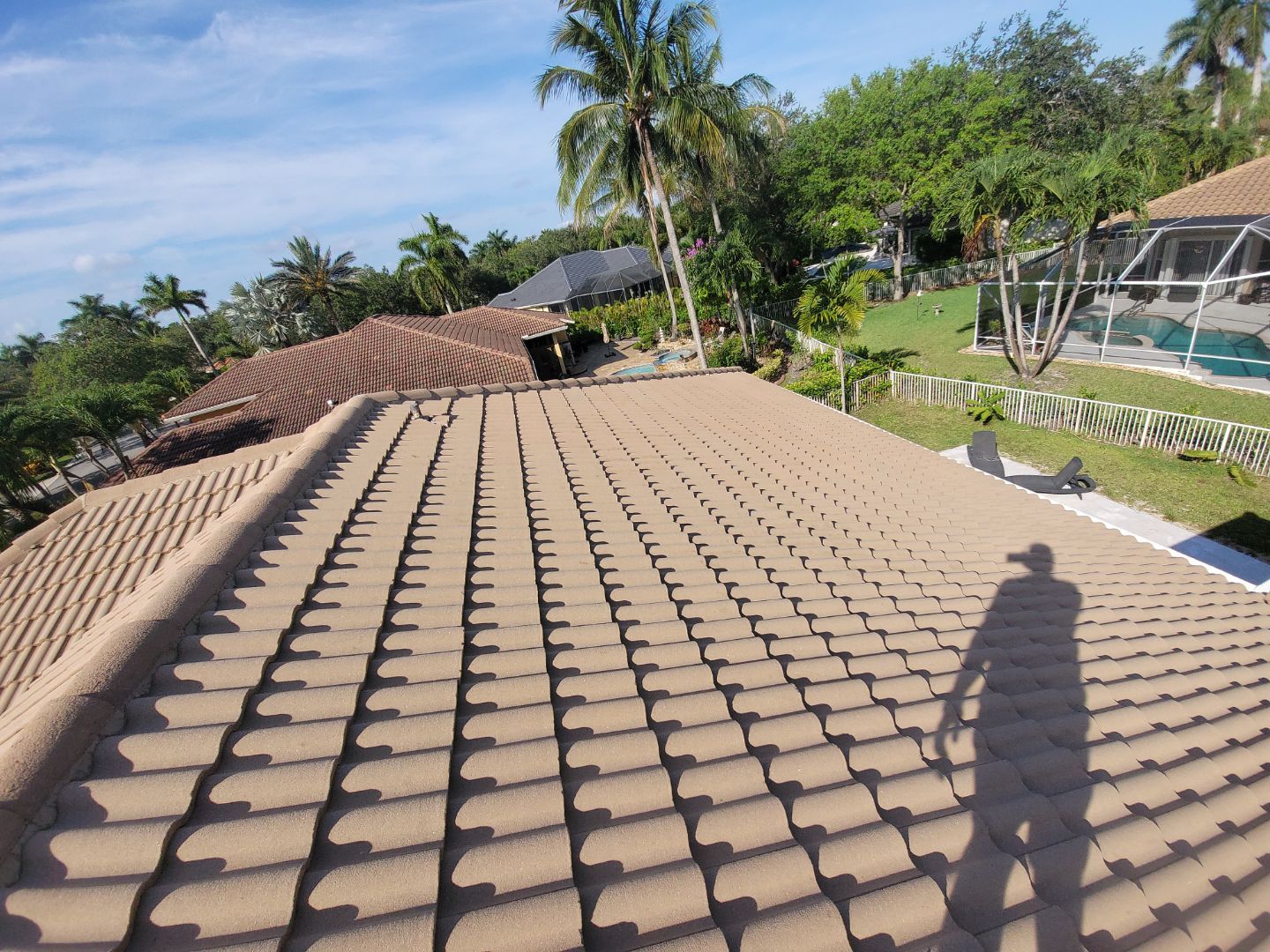 Concrete Tile Roof Leak Repair and Wood Decking Replacement in Parkland by Aastro Roofing