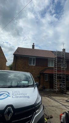Roof Clean  - Moss Removal - Gutter Clean using Honda 15lpm Low Pressure Washing Machine
