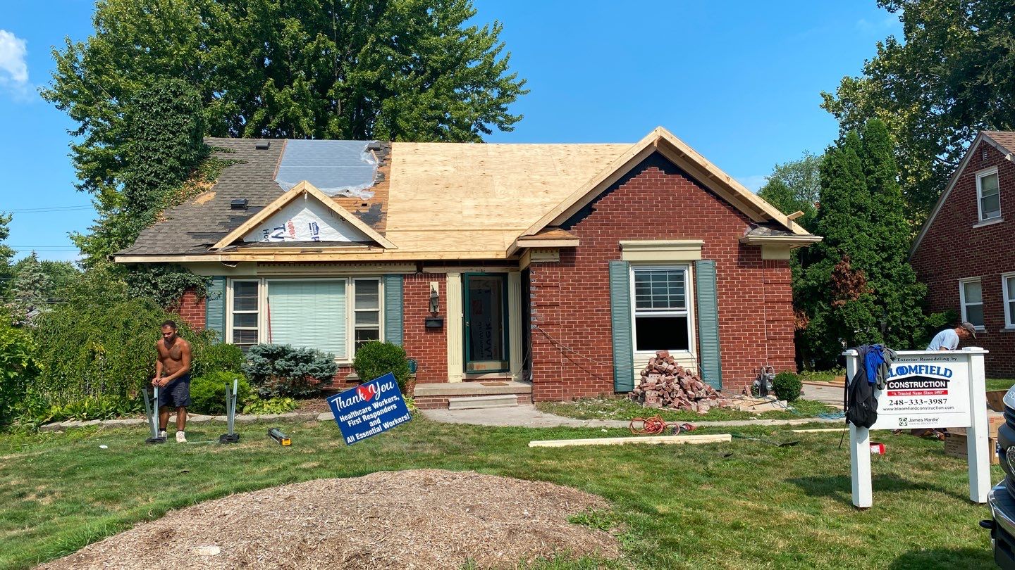 Large Tree Strike Restoration  by Bloomfield Construction & Restoration