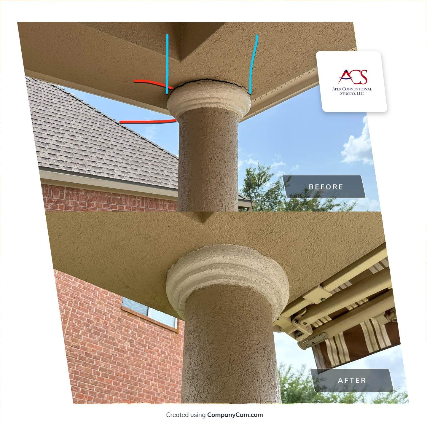 Montgomery Balcony Revival: Stucco Restoration Before & After by Apex Conventional Stucco Llc