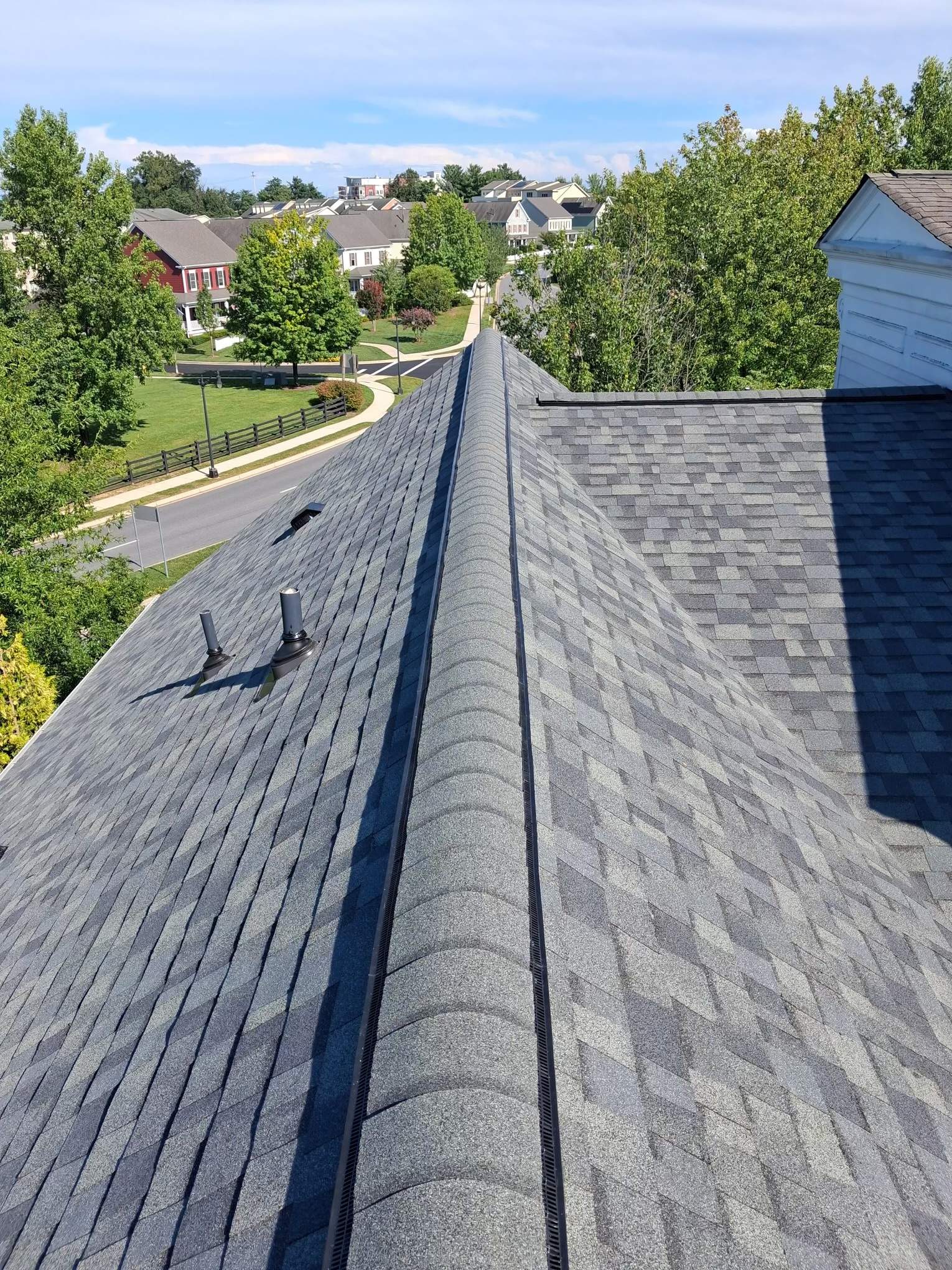 Multi-Story Residential Roof Replacement in Urbana by Frederick Roof Repair