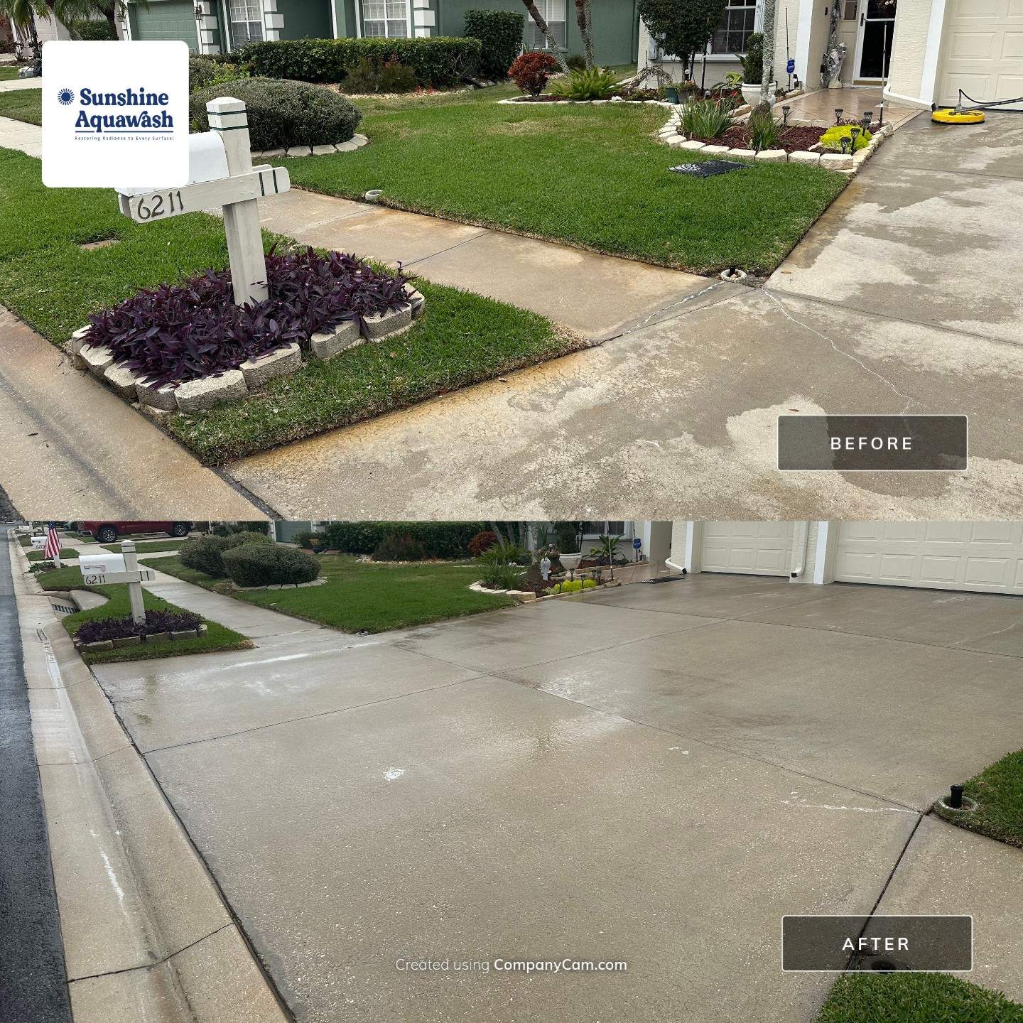 Driveway Cleaning and Rust Treatment - Fairways at Imperial Lakes, Palmetto, FL | Sunshine AquaWash by Sunshine AquaWash