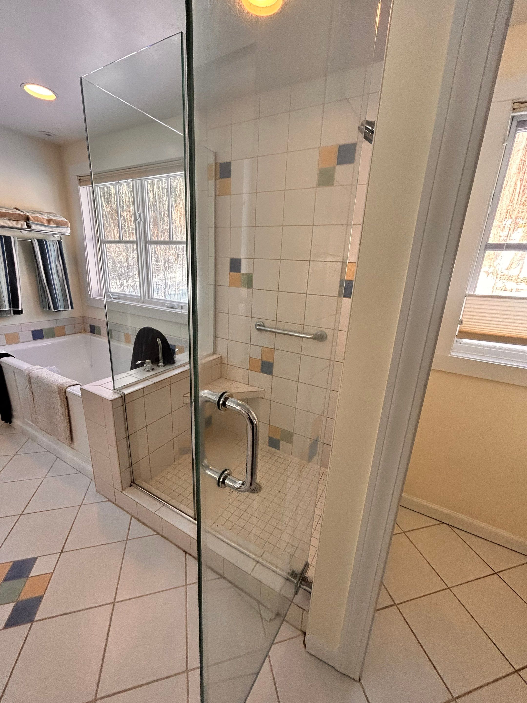 Replacement Frameless Shower Enclosure by Cheshire Glass Company