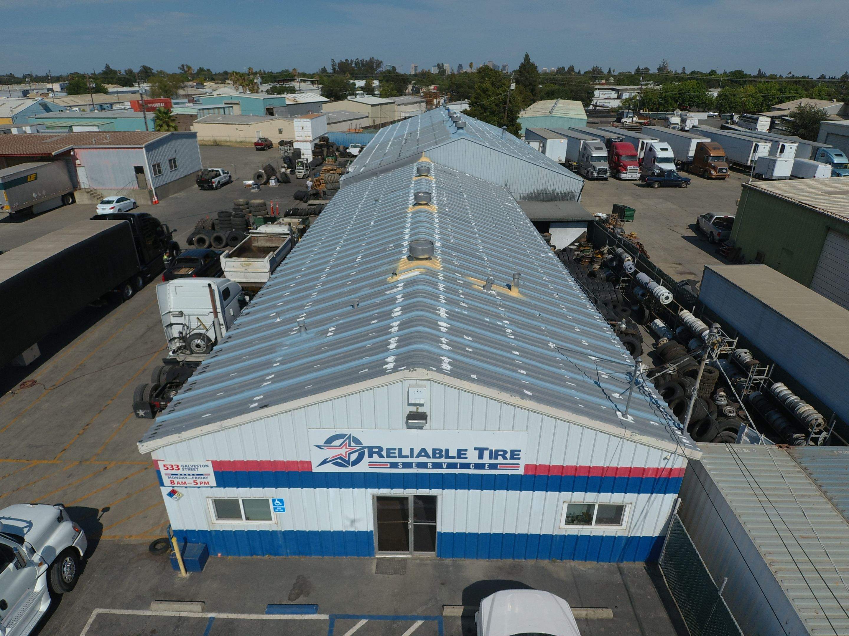 MR Roofing system using Conklin Benchmark/PUMA XL fabric and coating by Straight Edge Roofing Inc