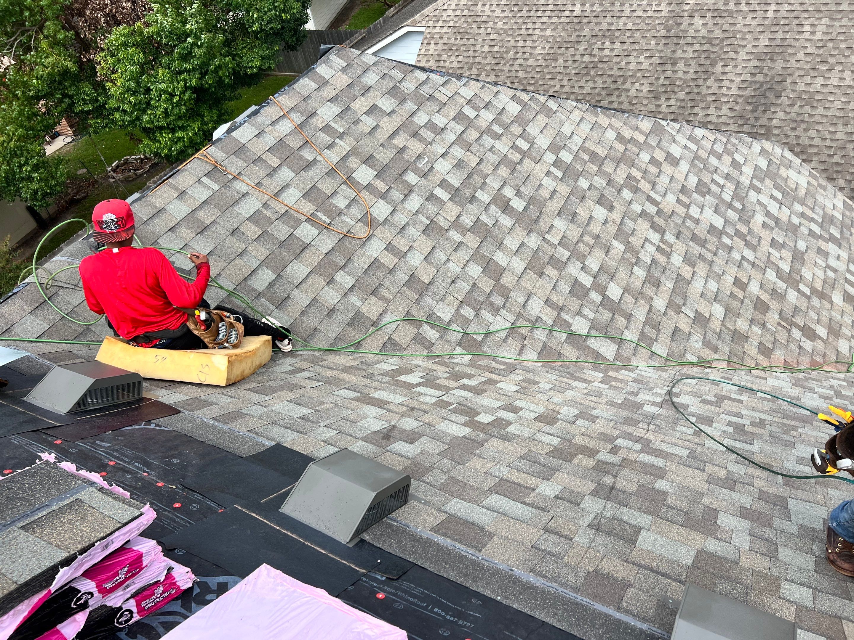 Residential Roofing Installation using Owen's Corning Duration (Lifetime) Shingles by Roof Repair Company