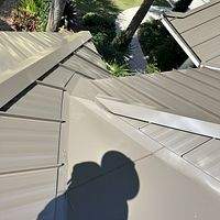24ga 1.5" Mechanical Seam Medium Bronze by Total Roofing System The Metal Roof Experts