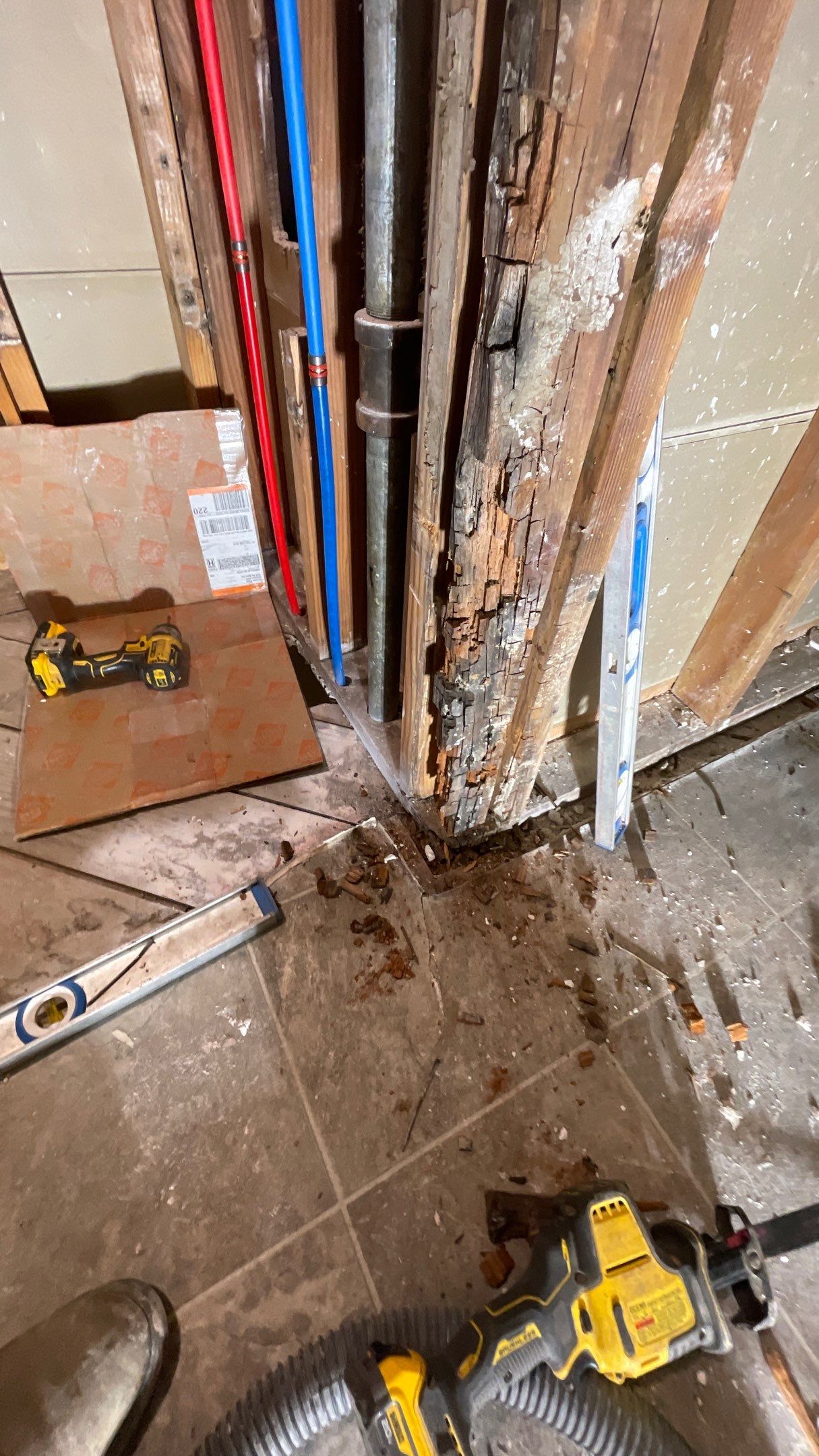 Bathroom Remodel using Shower Kit by Villegas Remodeling, LLC