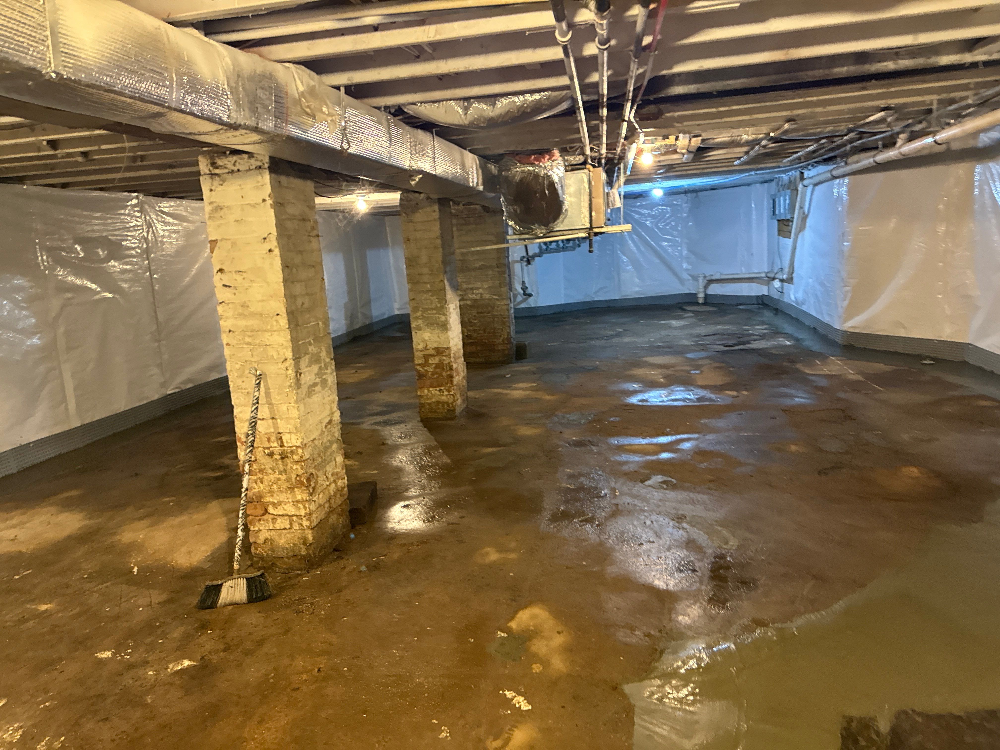 Interior French Drain & Wall Vapor Barrier in Newark, NJ  by Pure Service Pro, LLC 