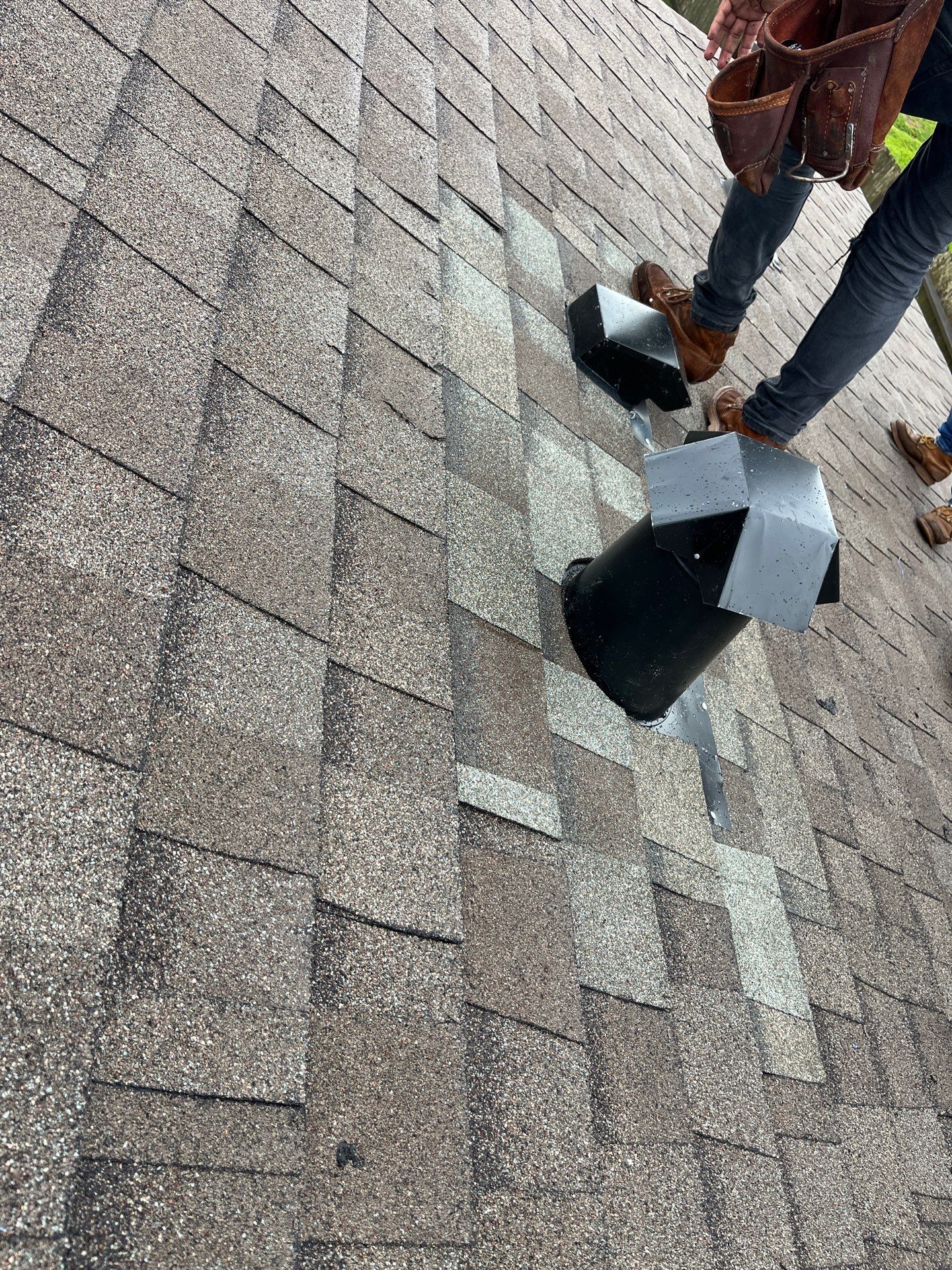 Hail Damage using Owen's Corning Duration (Lifetime) Shingles by Roof Repair Company