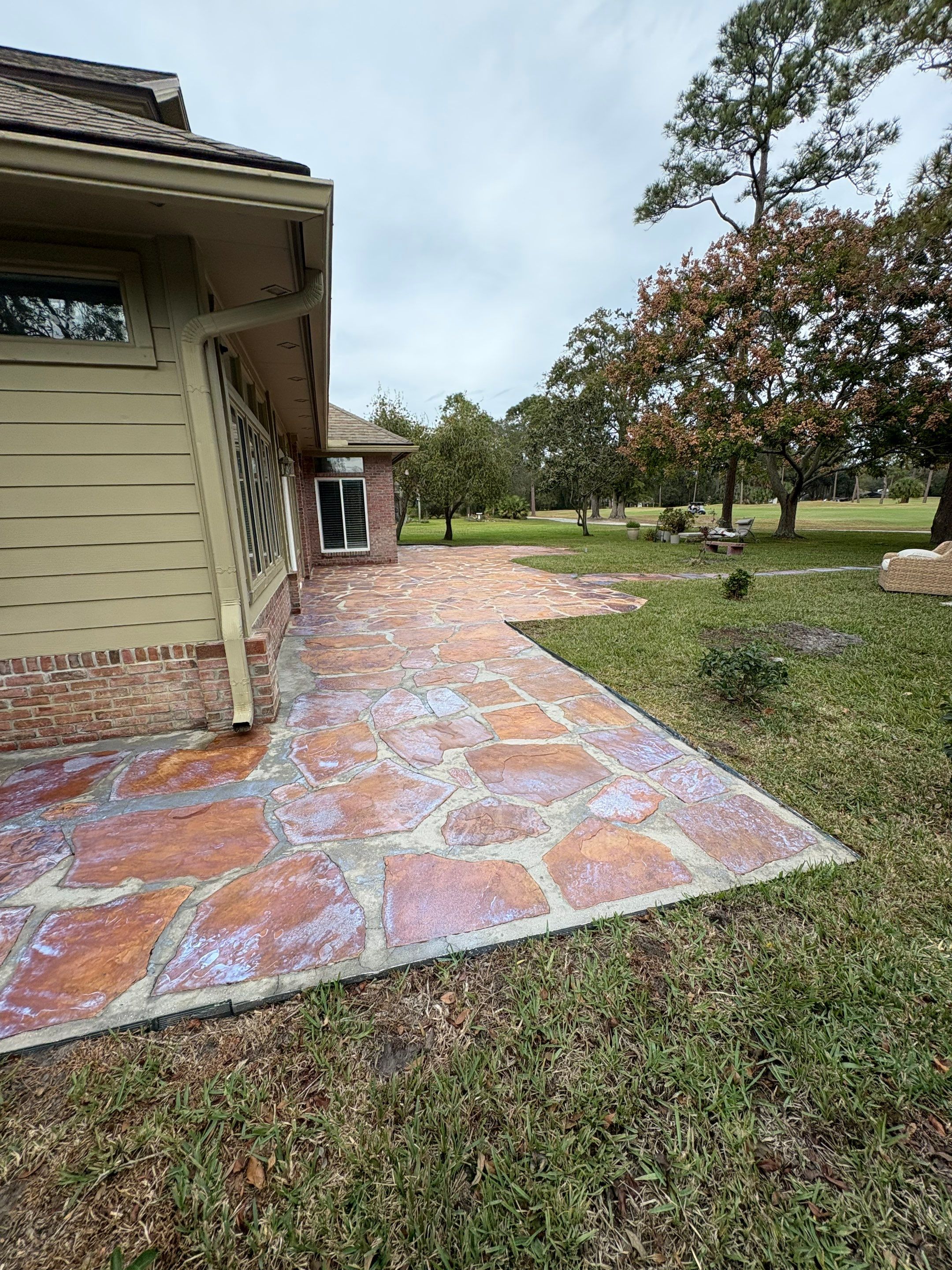Stone Patio using TopSeal by DuraSeal