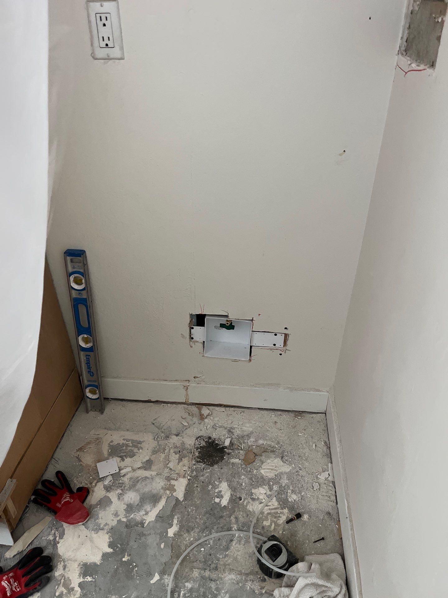 Ice Maker Outlet Box Installation and Water Line Connection and Piping. by Us Plumbing