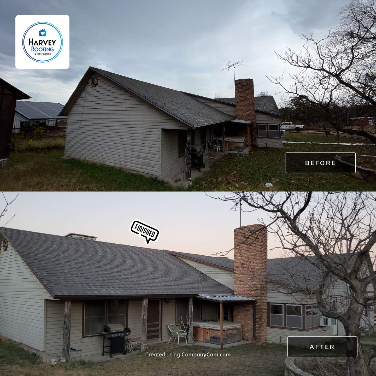 Residential Roofing Installation using ATLAS Pinnacle Pristine Shingles by Harvey Roofing & Construction