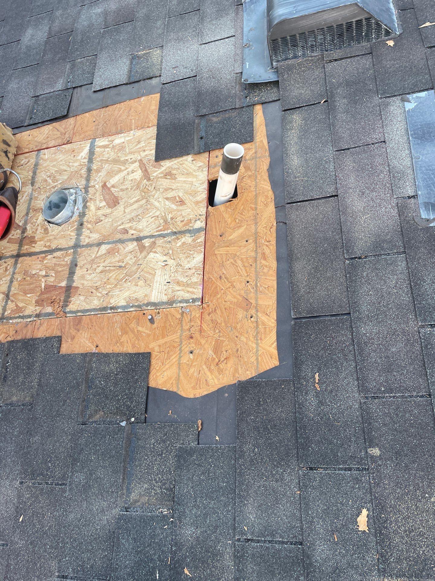 Hail Damage using Owen's Corning Duration (Lifetime) Shingles by Roof Repair Company