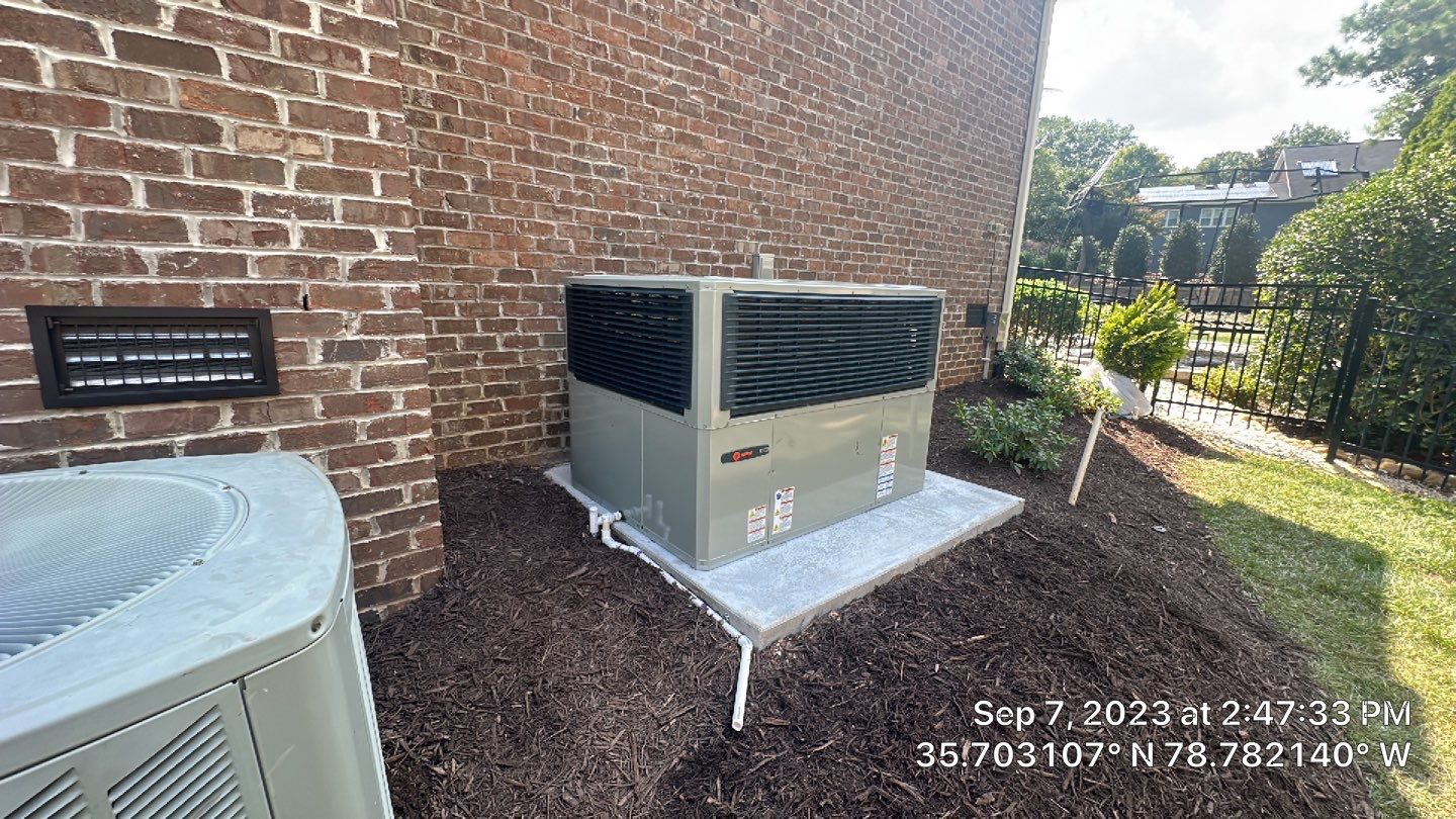 Trane Gas Package Unit Install by Nick's Mechanical LLC.