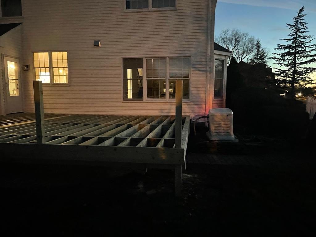 New deck With Porch  by deck guardian