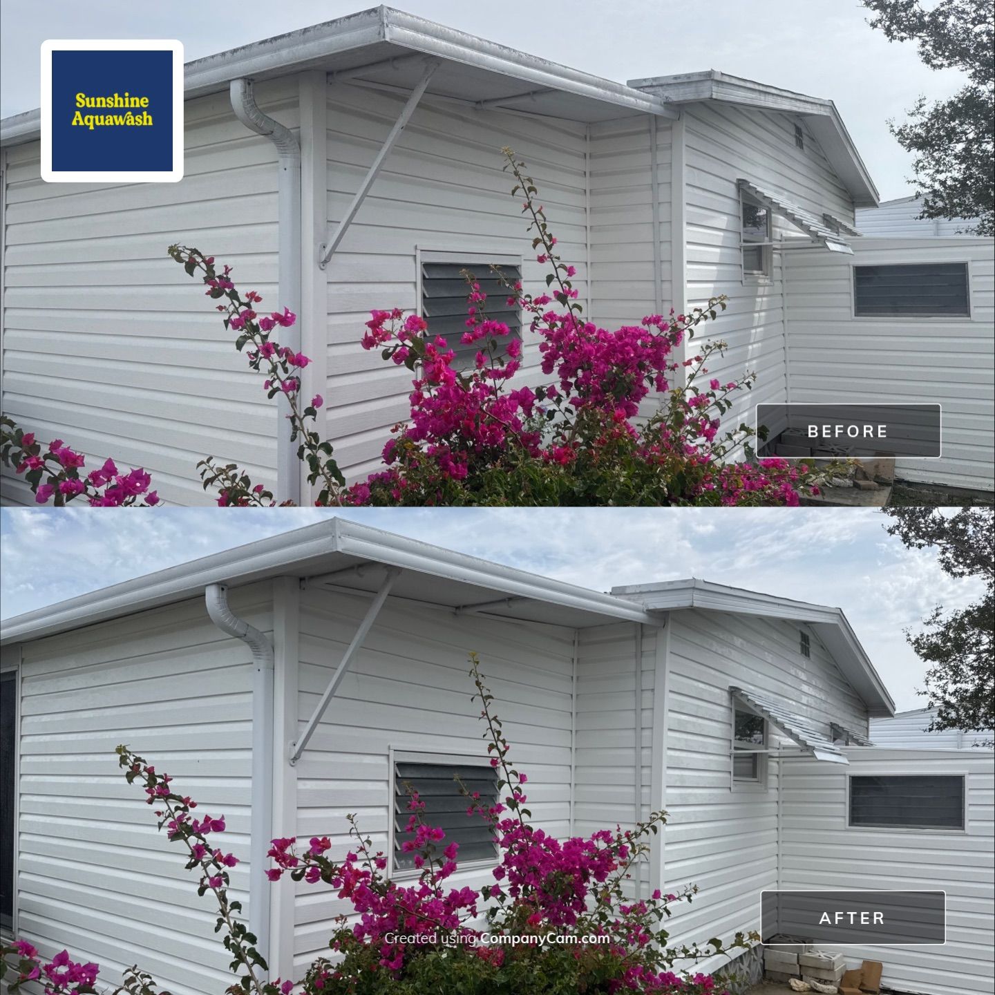 Mobile Home Soft Wash in Desoto/Tidevue Estates – Ellenton, FL by Sunshine AquaWash