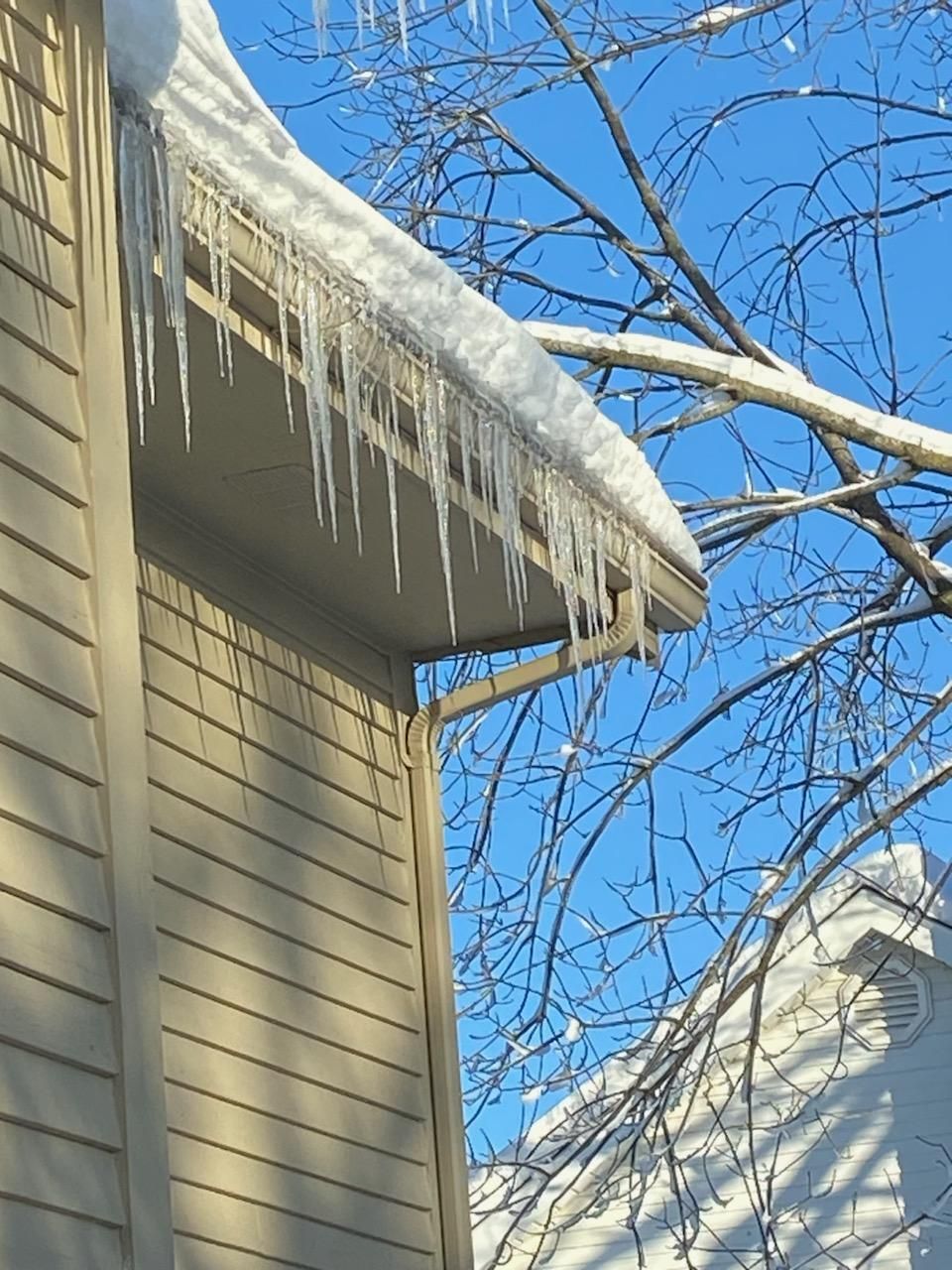 Roof Snow And Ice Dam Removal using Steamer by Stendahl Services