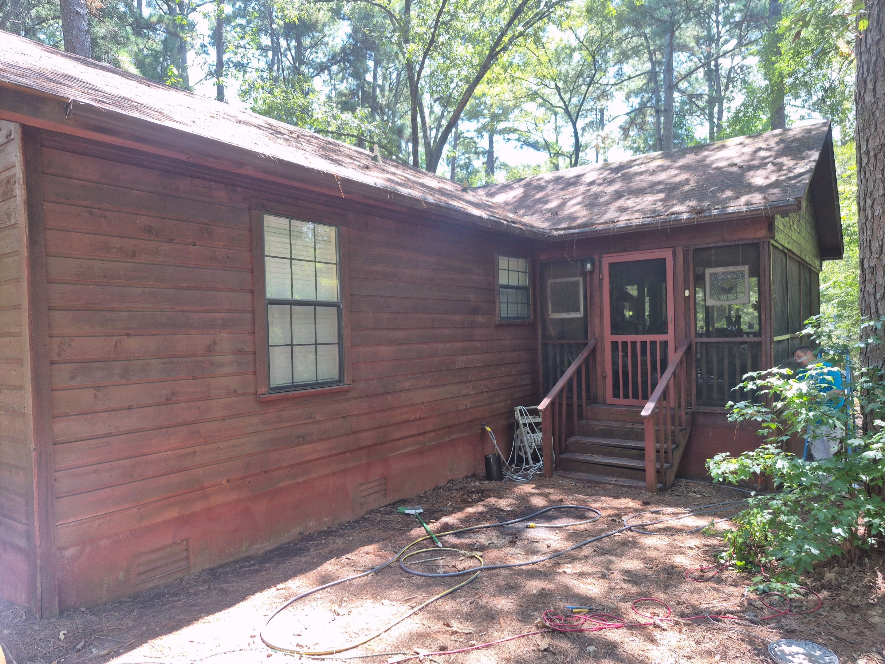 Exterior Porch Refinishing in Bullard, TX | Wood Porch Brought Back to Life by Quality Coats Painting