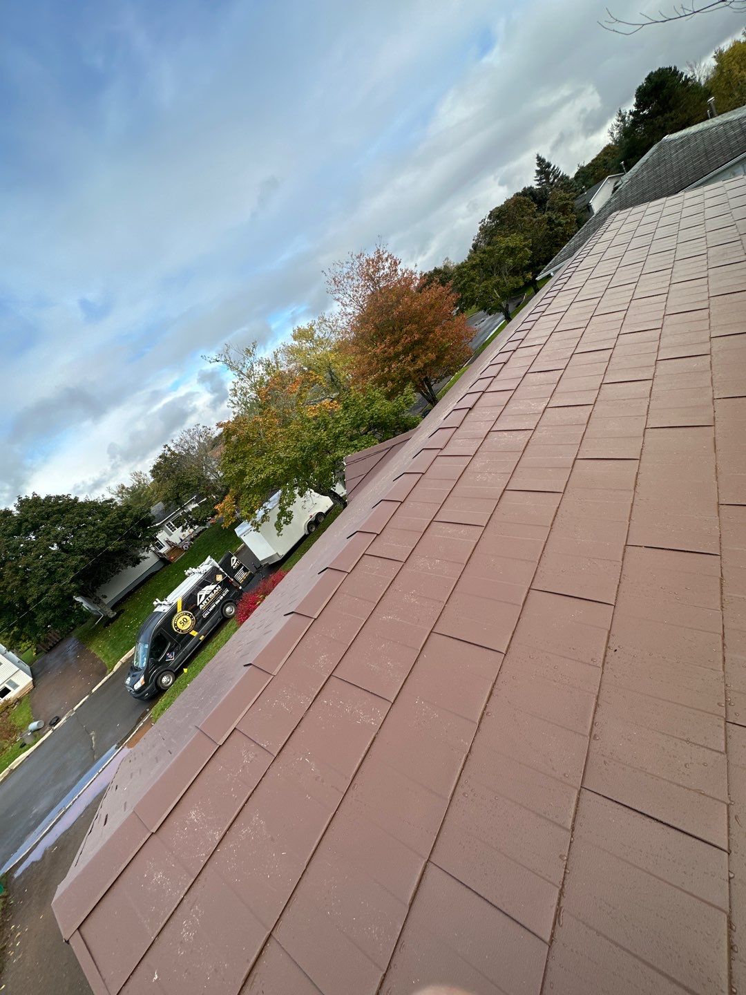 Residential Roofing Installation using Wakefield Bridge Steel Shingle by Ideal Steel by Artisan Roofing & Home Improvements Inc.