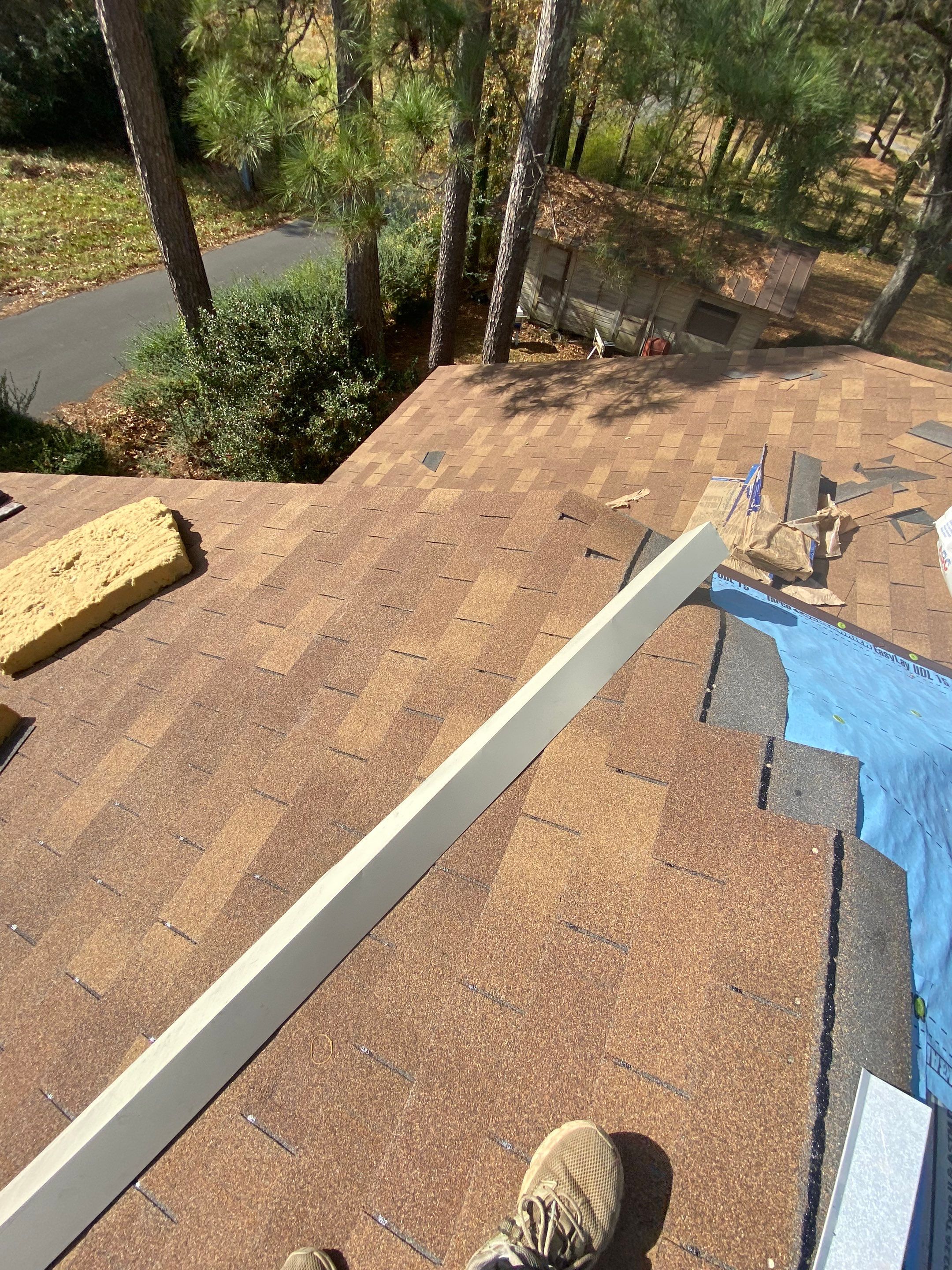 Residential Shingle Reroof using CertainTeed XT25: Resawn Shake by Hostetler Roofing