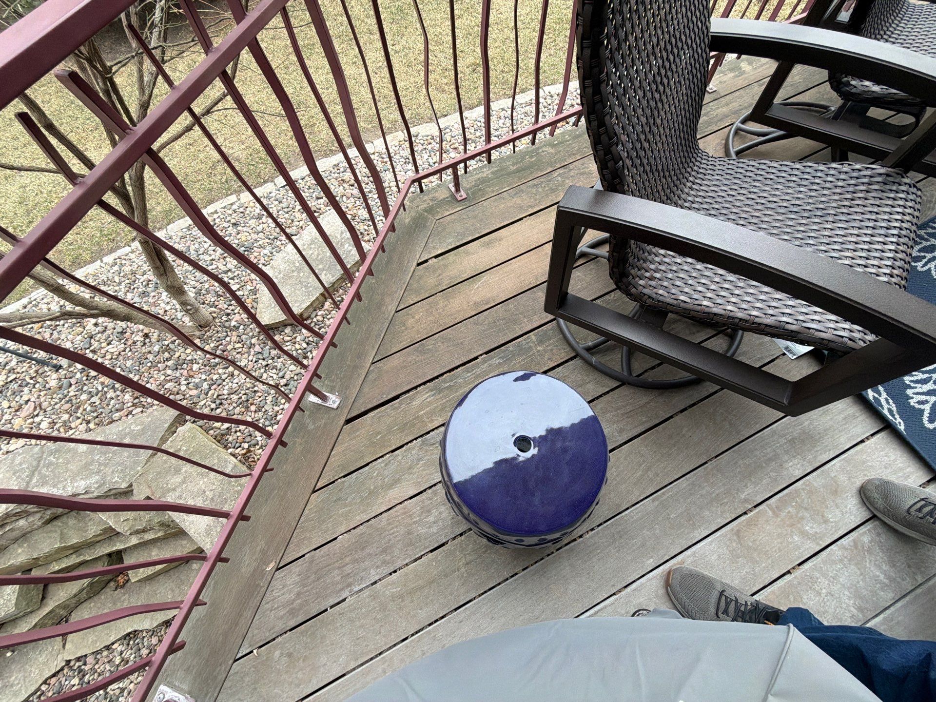 Deck Staining and Tongue and Groove Ceiling Refinish in Sioux Falls by Select Painting, Coatings & Garage Cabinets