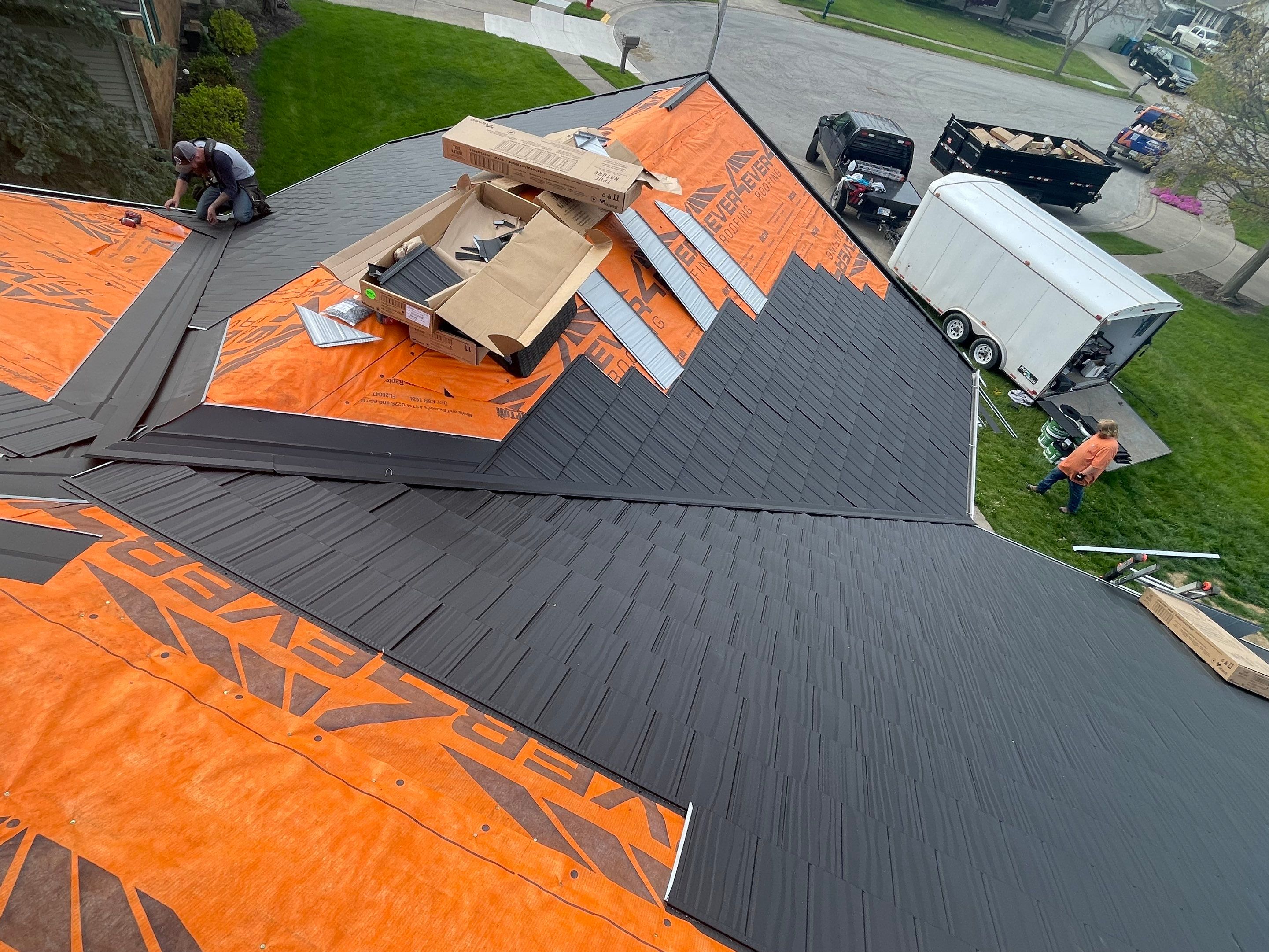 Metal Shingle Shake Roof Installation – Sidney, Ohio by 4Ever Metal Roofing