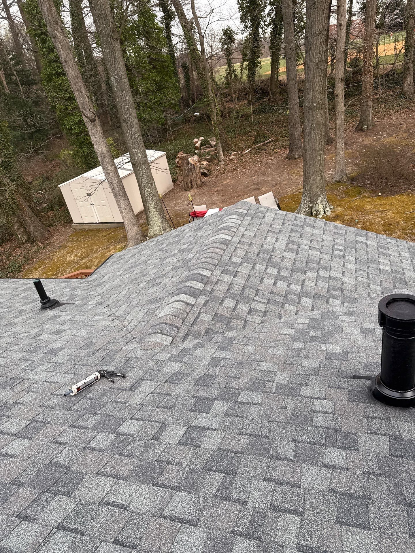 West Springfield: Residential Roof Replacement with CertainTeed Landmark in Colonial Slate by RM Banning, Inc.