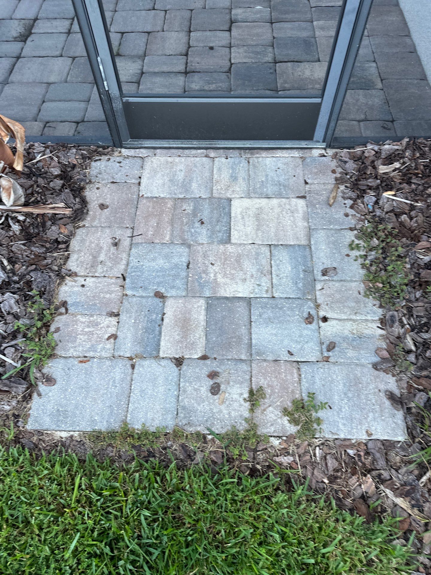 Paver Driveway, Sidewalk, and Pool Deck Cleaning in Winding River Community, Bradenton, FL by Sunshine AquaWash