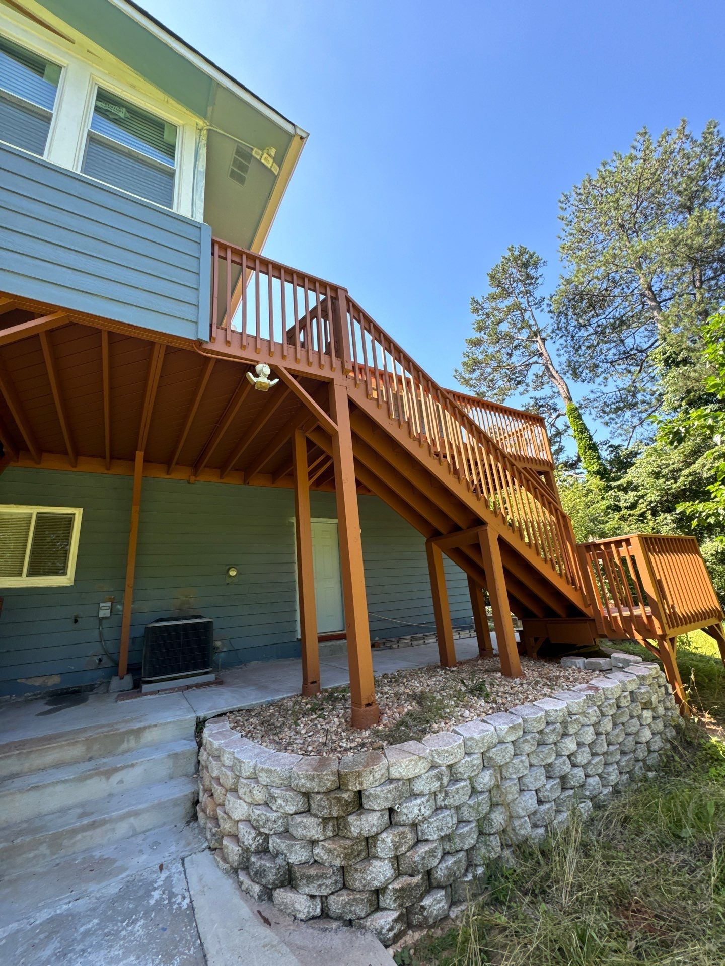 Multi-Level Deck Refinishing and Wood Staining in Duluth by Swift Home Renovations