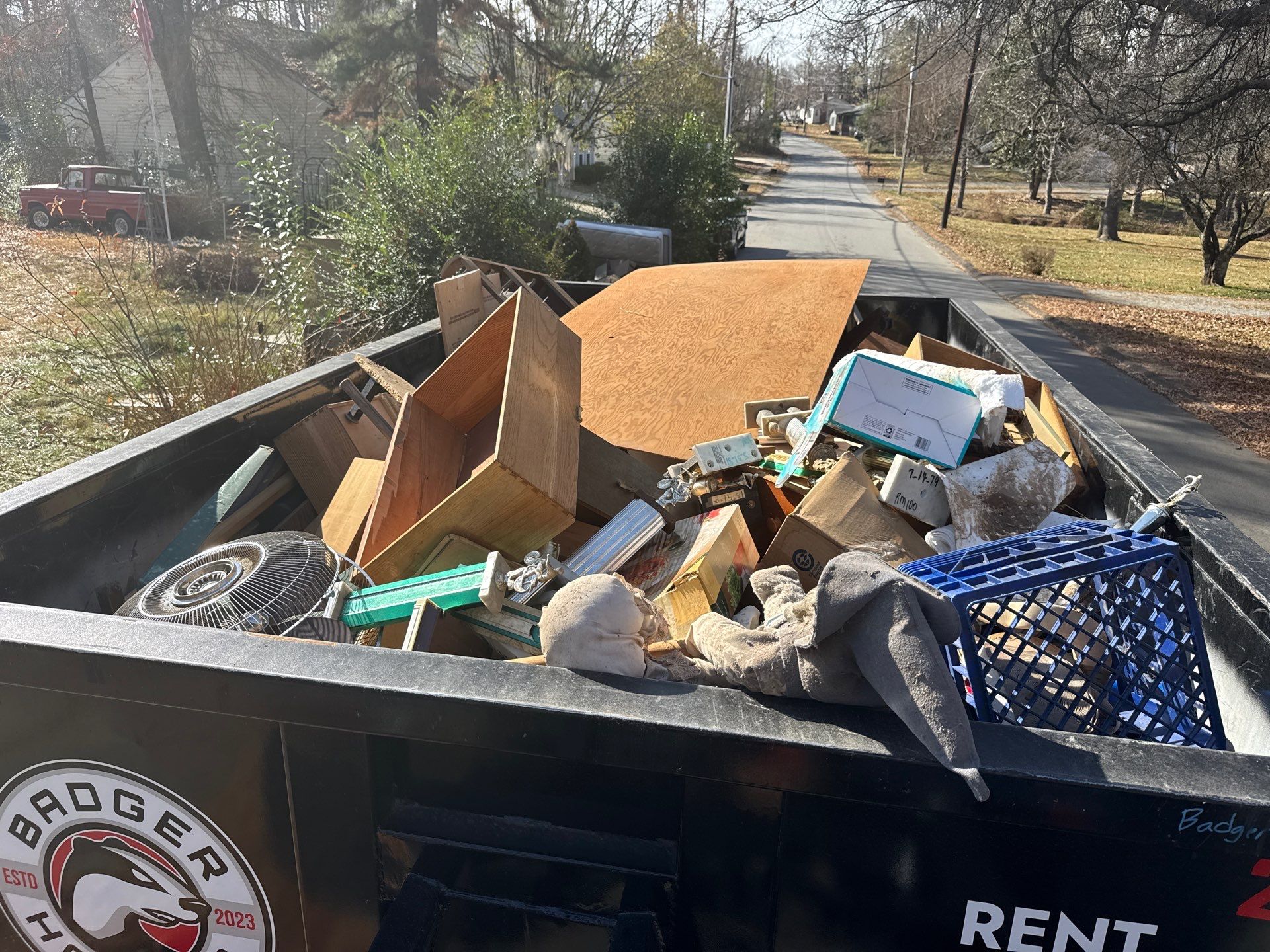 Dumpster Rental in Charlotte by Badger Hauling