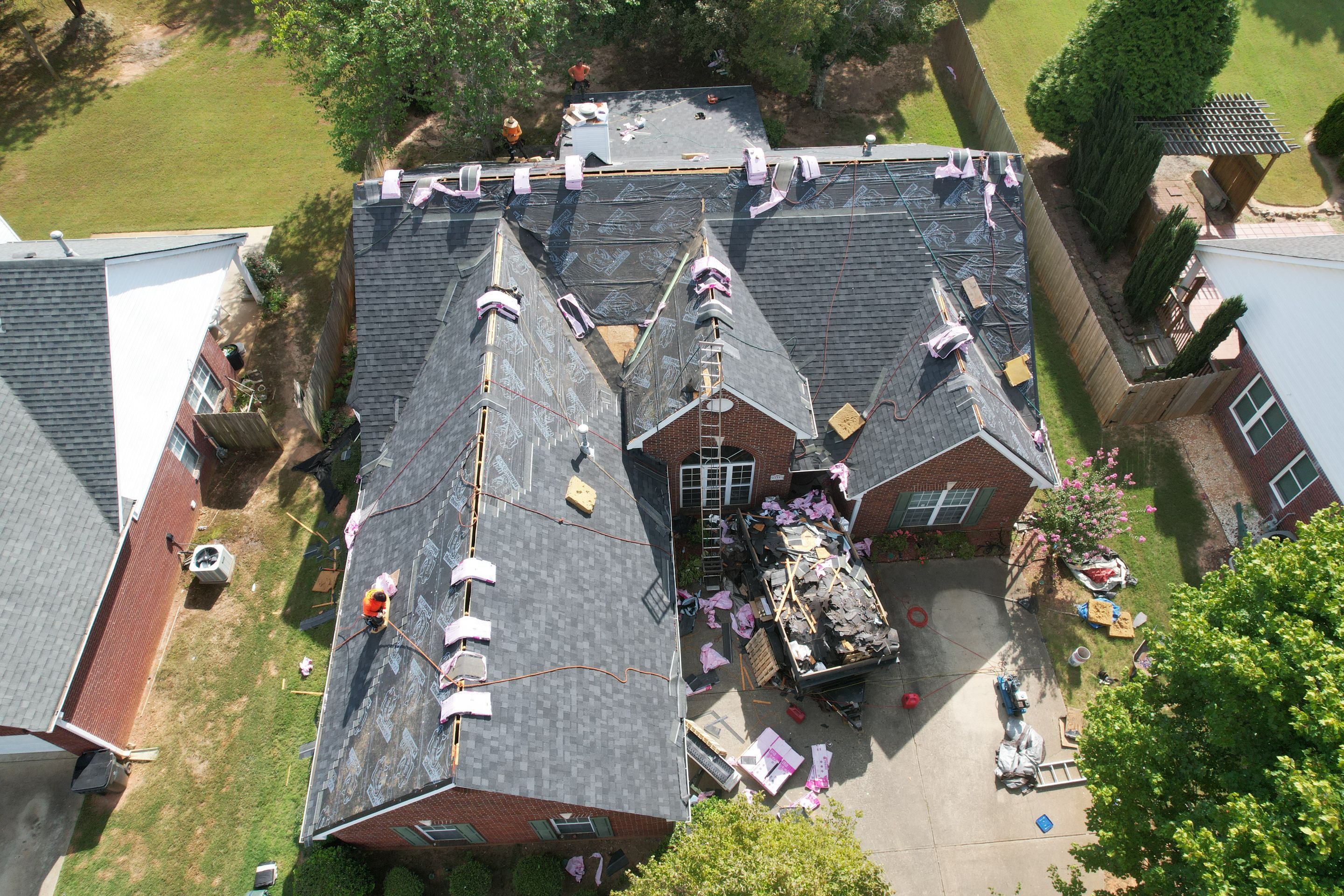 Residential Roof Replacement using Owens Corning Onyx Black by Inspector Roofing and Restoration