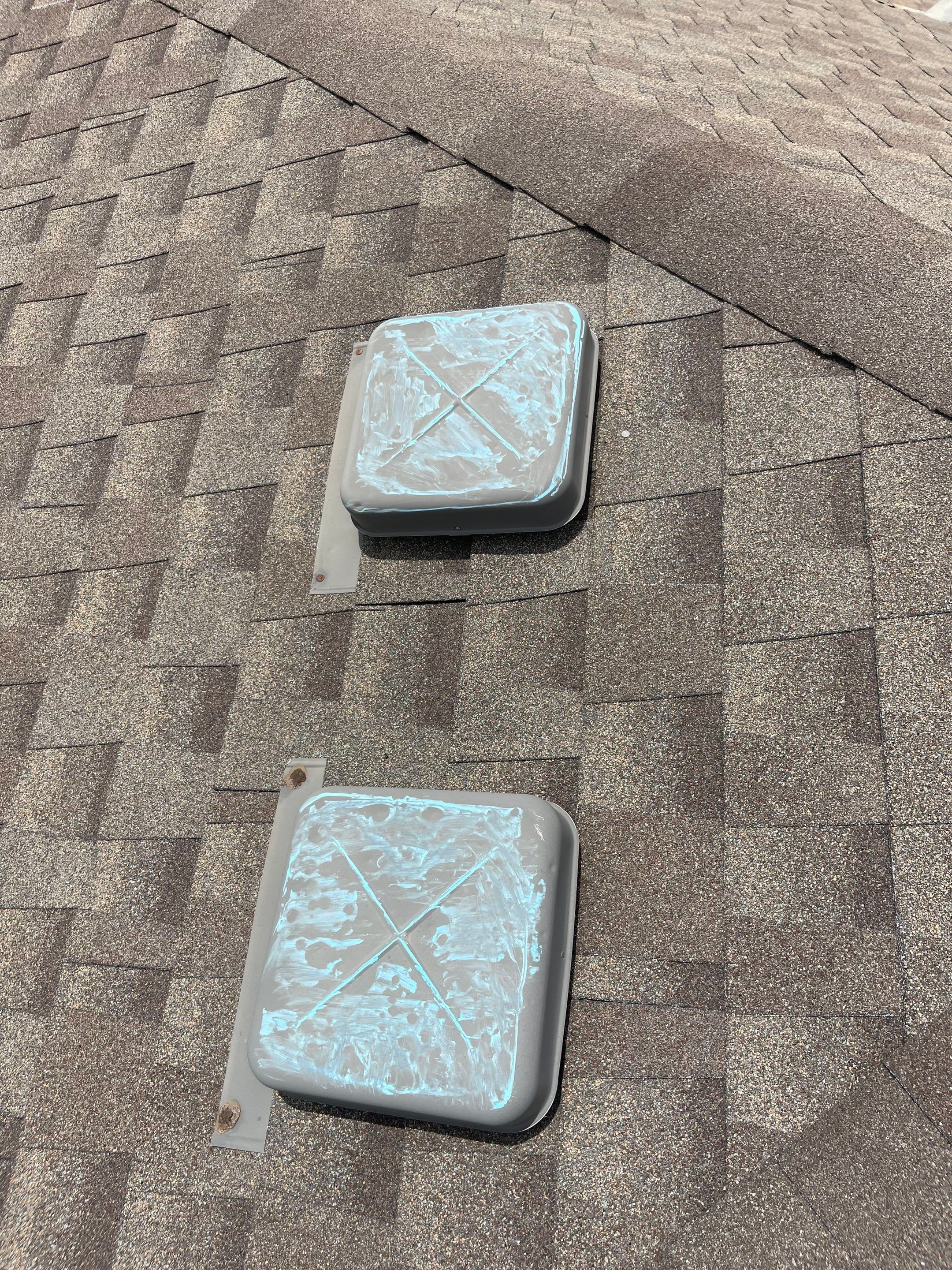Hail Damage on a Roofing System by Icon Roofing And Construction 