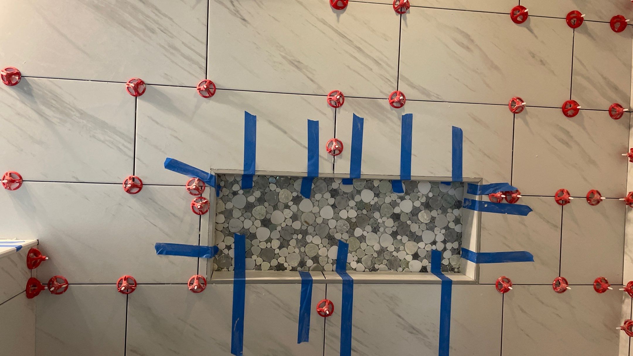 Bright Bathroom Remodel with Wall Removal, Stand Alone Tub and New Vanity by Footprints Floors of Coastal Carolina