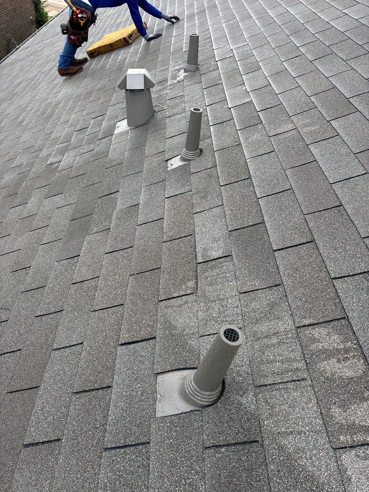 Hail Damage using Owen's Corning Duration (Lifetime) Shingles by Roof Repair Company