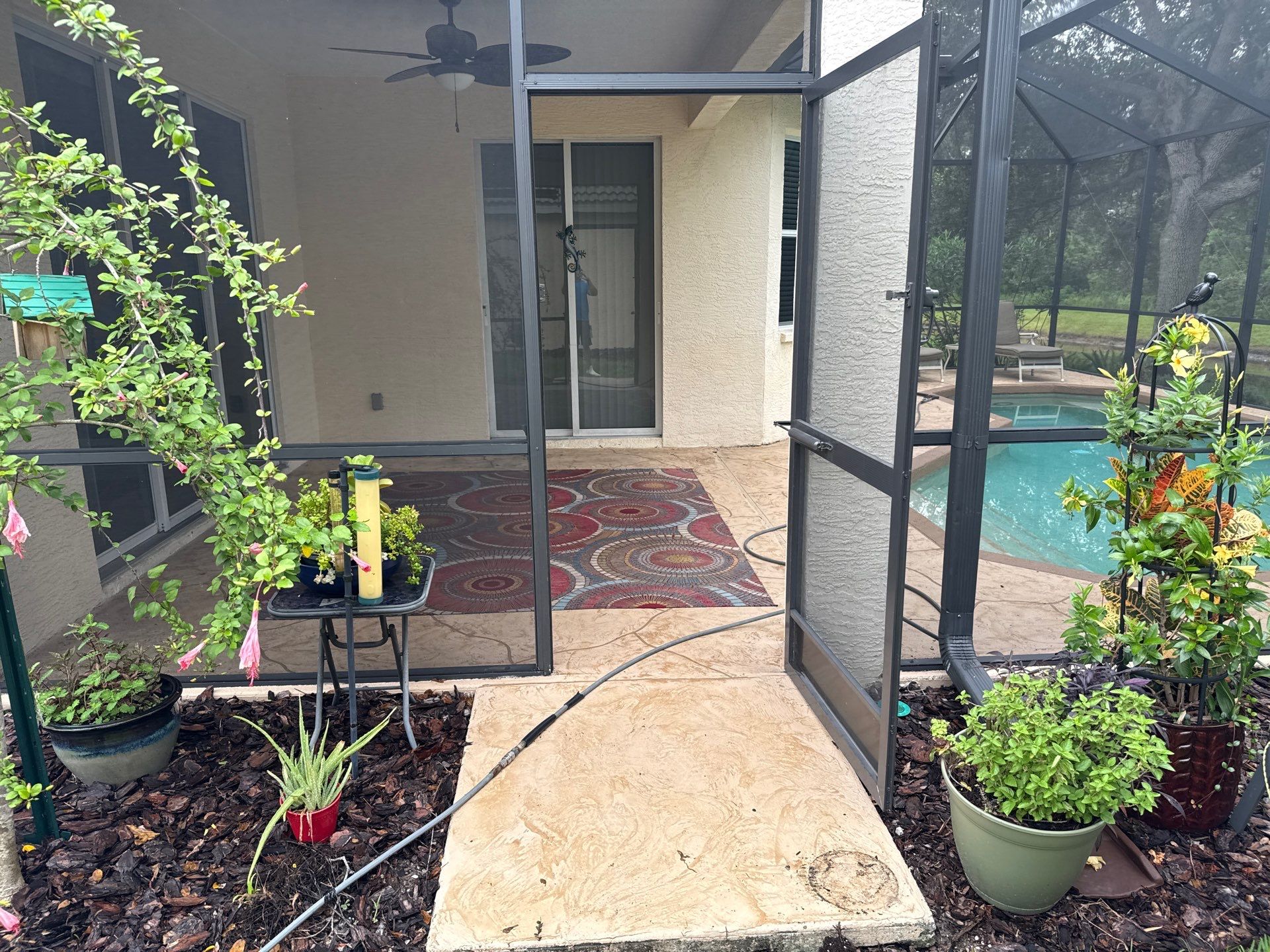 Painted Pool Deck, Screen Enclosure & Outdoor Furniture Cleaning – Tara Community, Bradenton, FL by Sunshine AquaWash