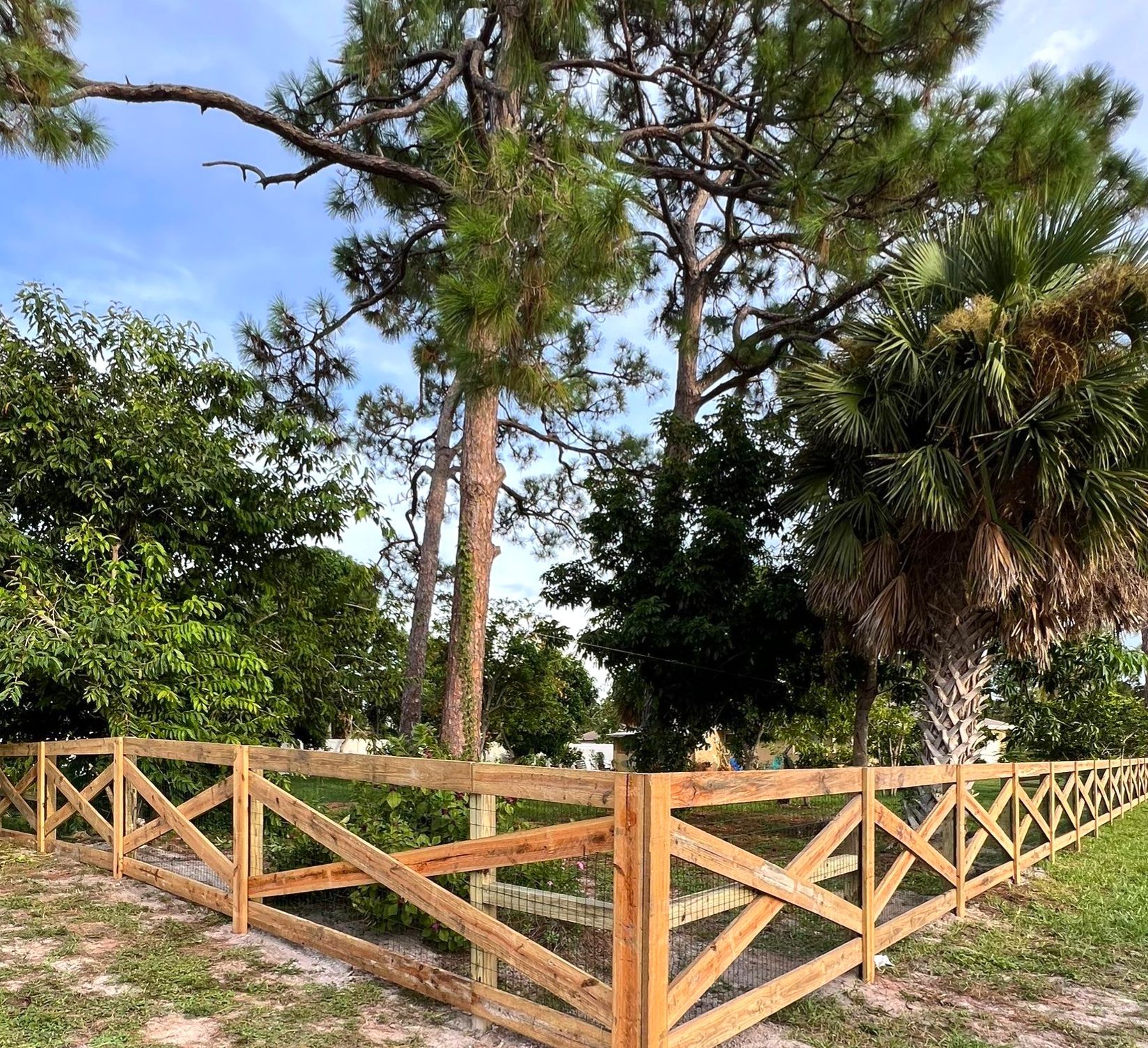Wood Fence Installation using 4x10 Ranch Gate  by Asap fence and gates, LLC