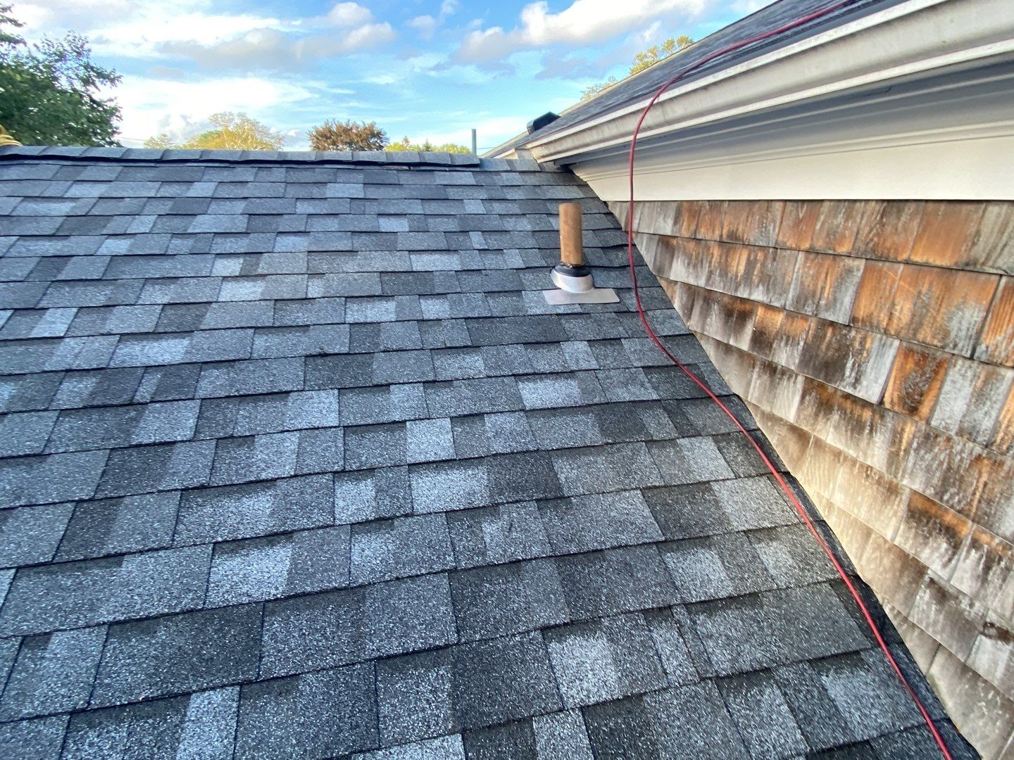 Residential Roofing Installation using Owens Corning Duration Slatestone Gray by A Plus Exterior