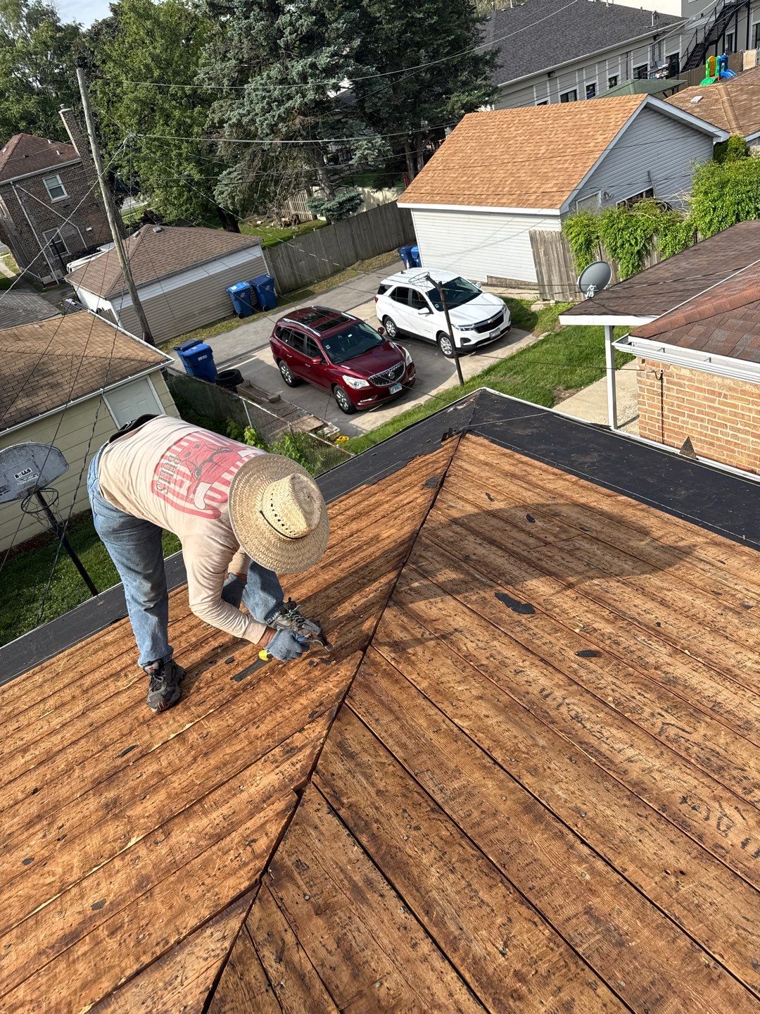Roof replacement by wind damage by Just Brilliant Restoration JBR