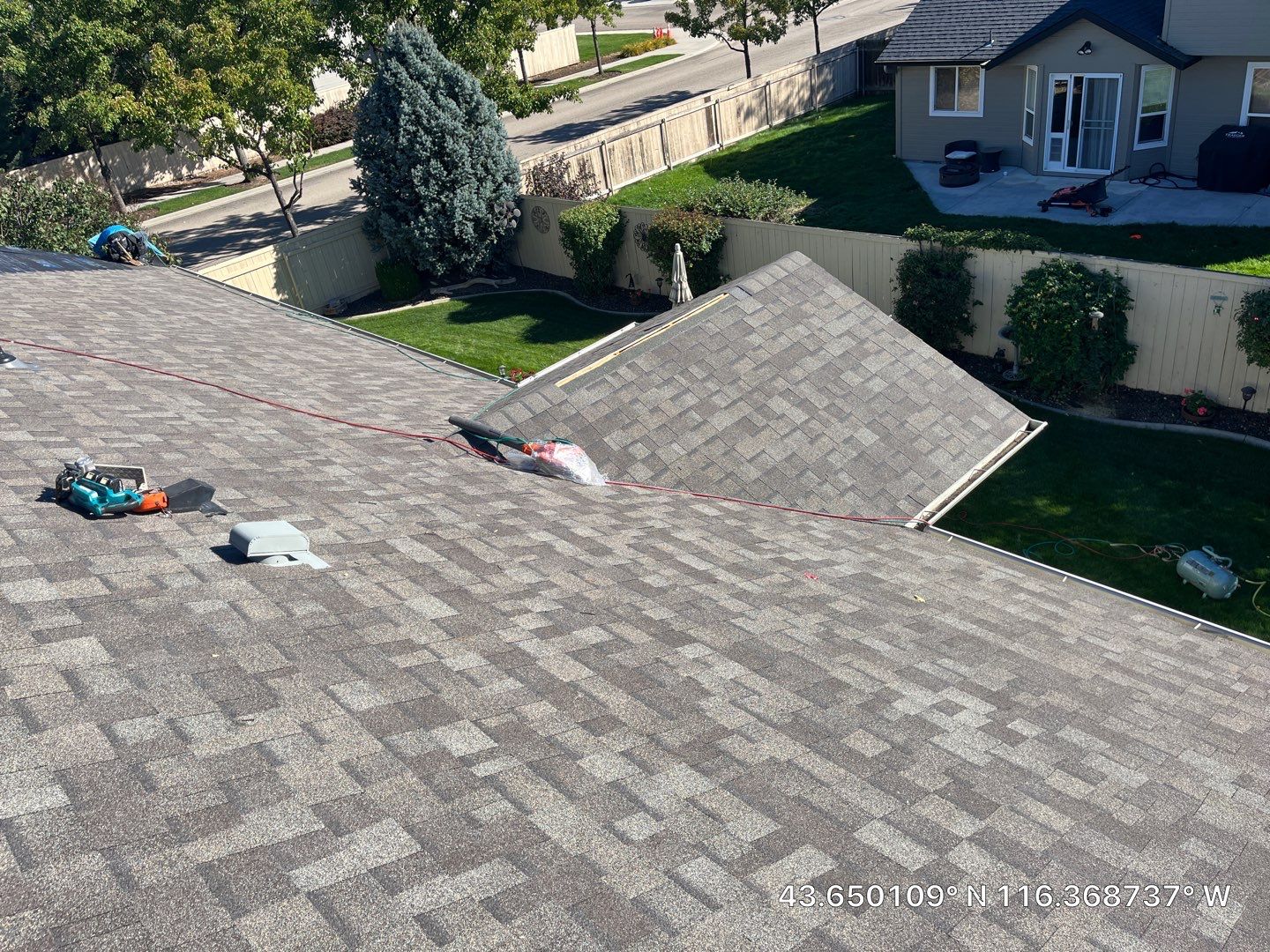 Meridian ID Residential Roofing Installation using Owens Corning by ID Roofing LLC