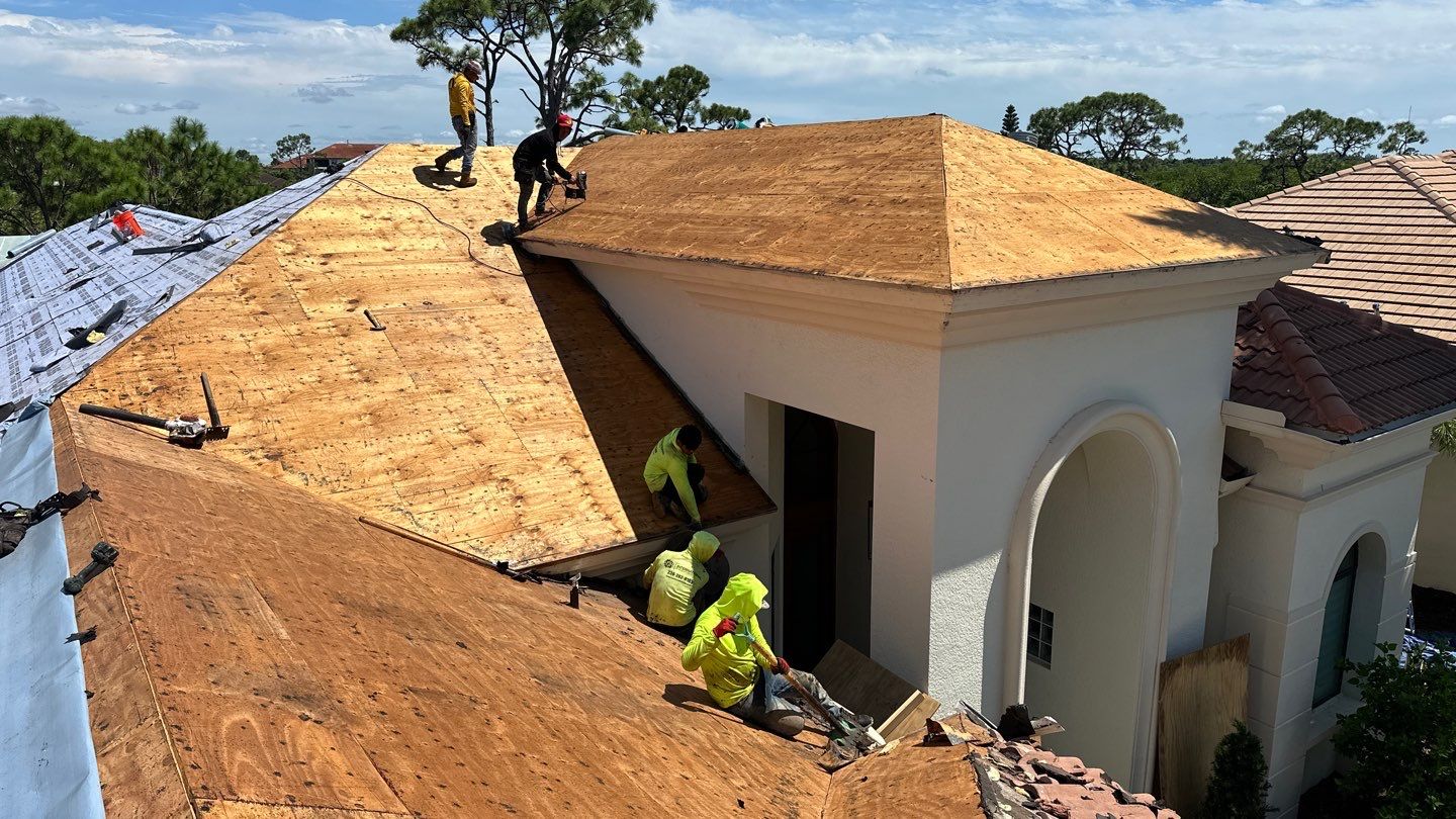Residential Roofing Installation using Brava Slate Tile in Estero, Florida by International Roofing