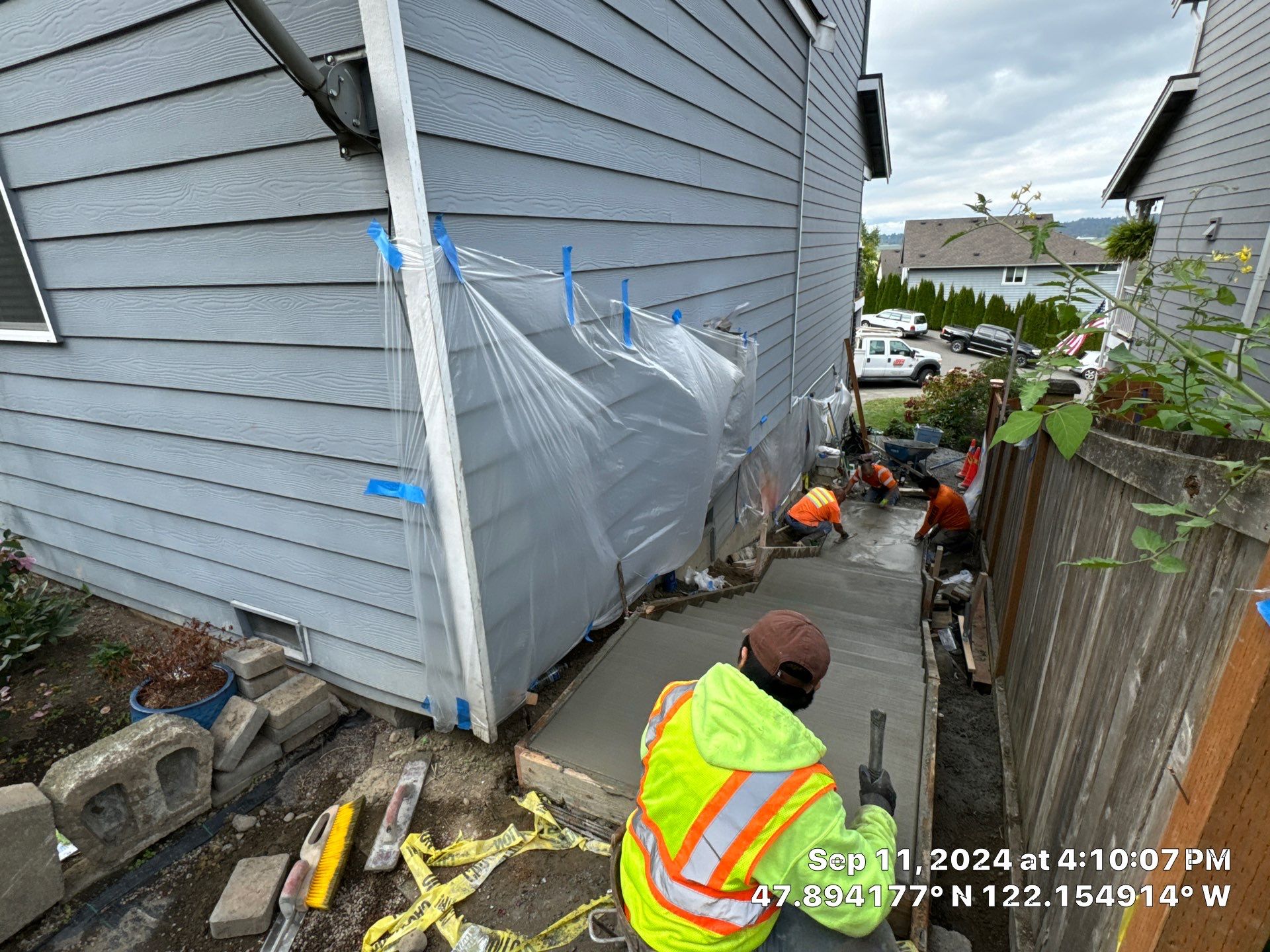 Jireh Outdoor Projects | Concrete Stair Repair and Retaining Wall by Jireh Asphalt & Concrete Inc 