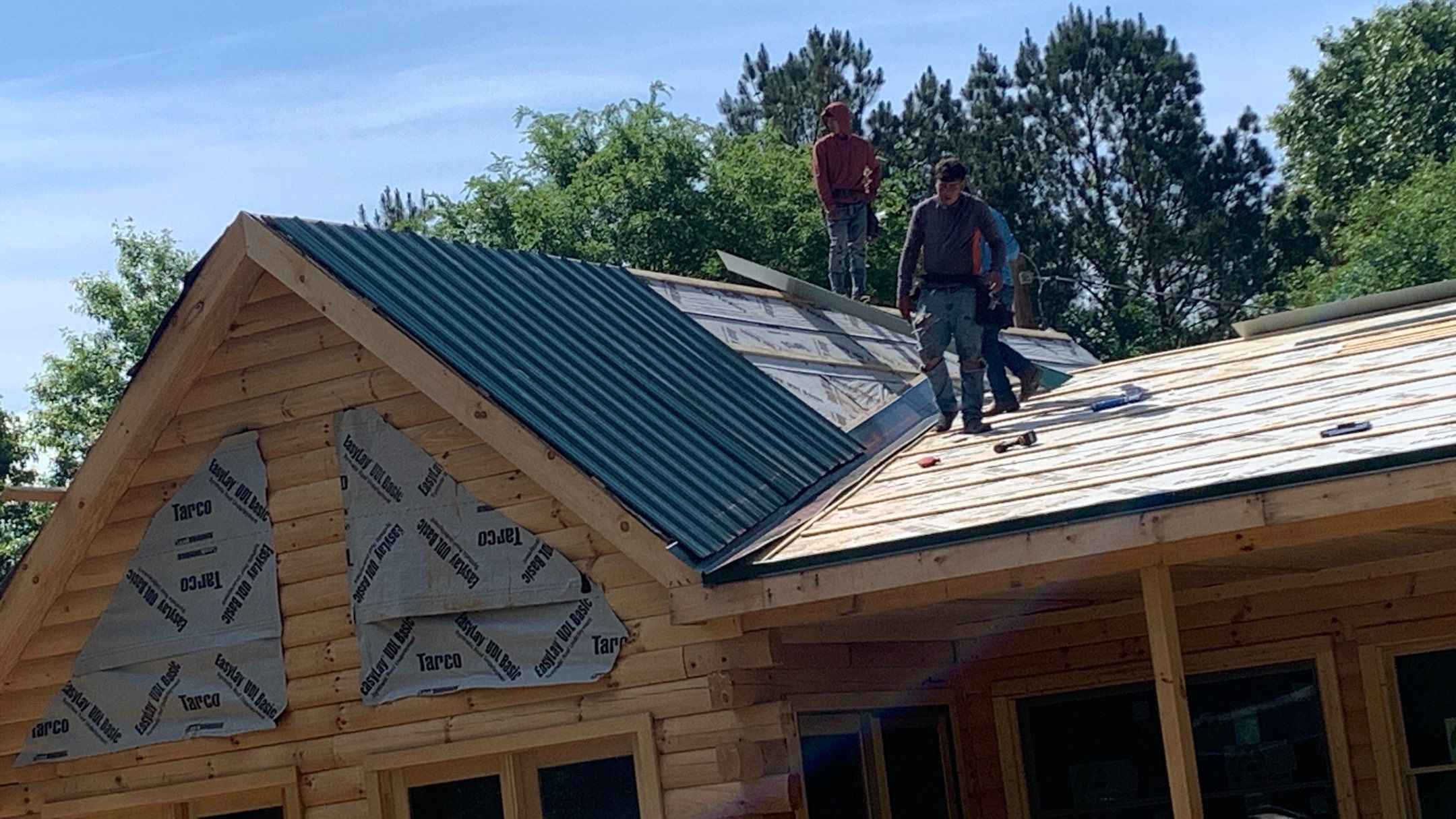 New Home Construction using 29 gauge metal by Hostetler Roofing